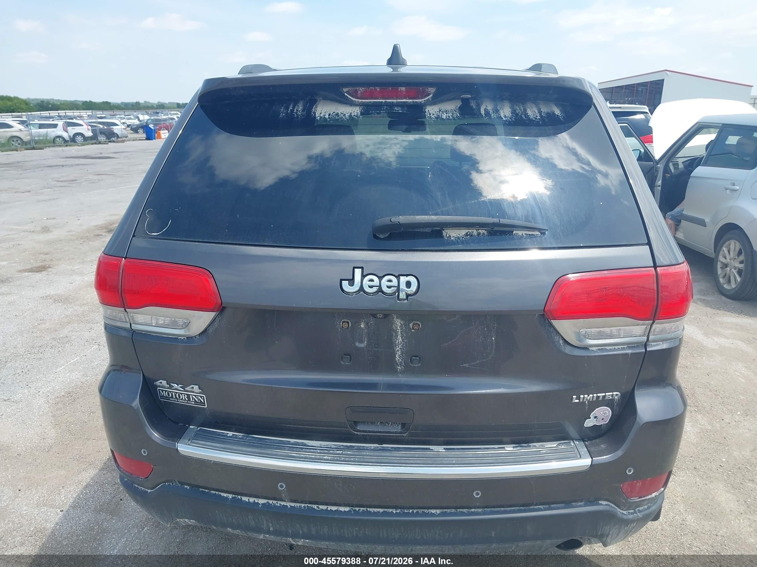 2015 Jeep Grand Cherokee Limited Gray vin: 1C4RJFBG9FC716257