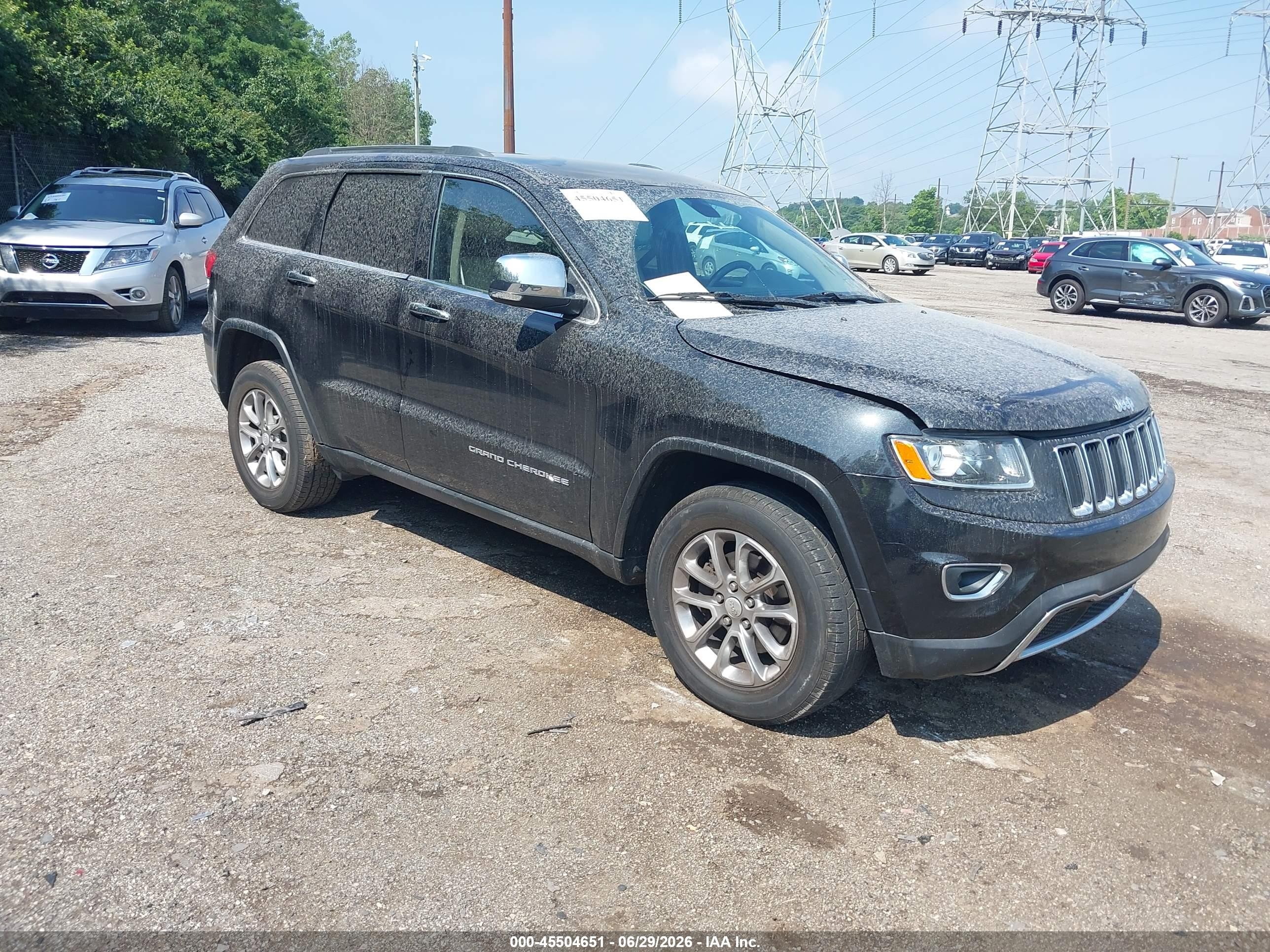 2015 Jeep Grand Cherokee Limited Black vin: 1C4RJFBG9FC718557