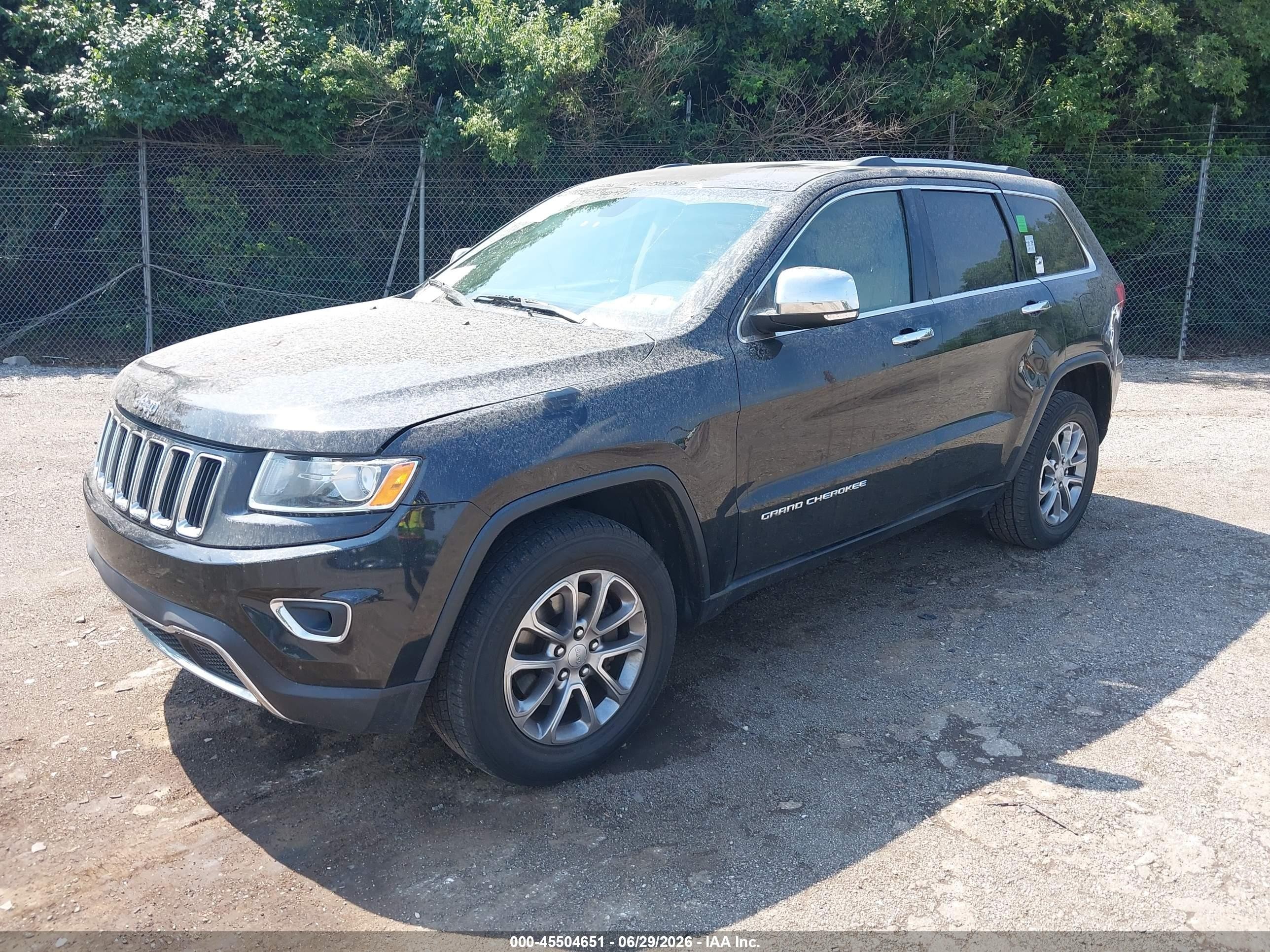 2015 Jeep Grand Cherokee Limited Black vin: 1C4RJFBG9FC718557