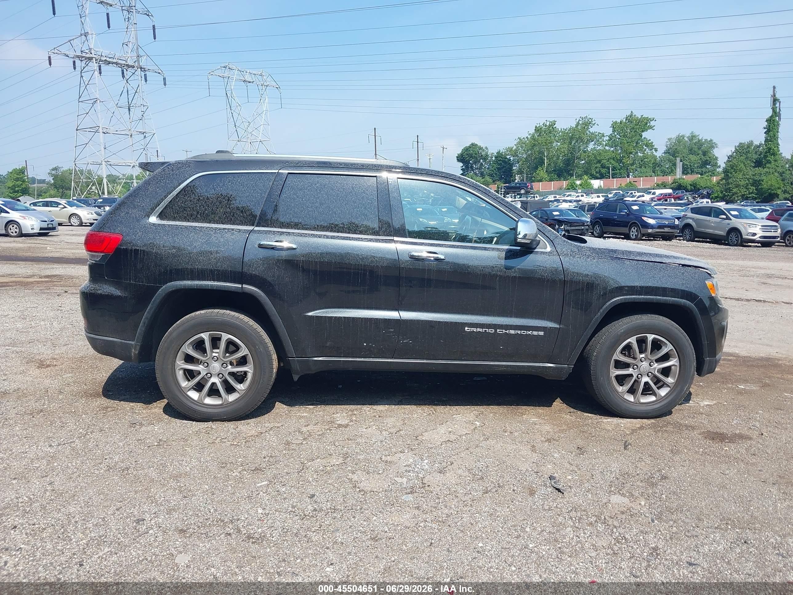 2015 Jeep Grand Cherokee Limited Black vin: 1C4RJFBG9FC718557