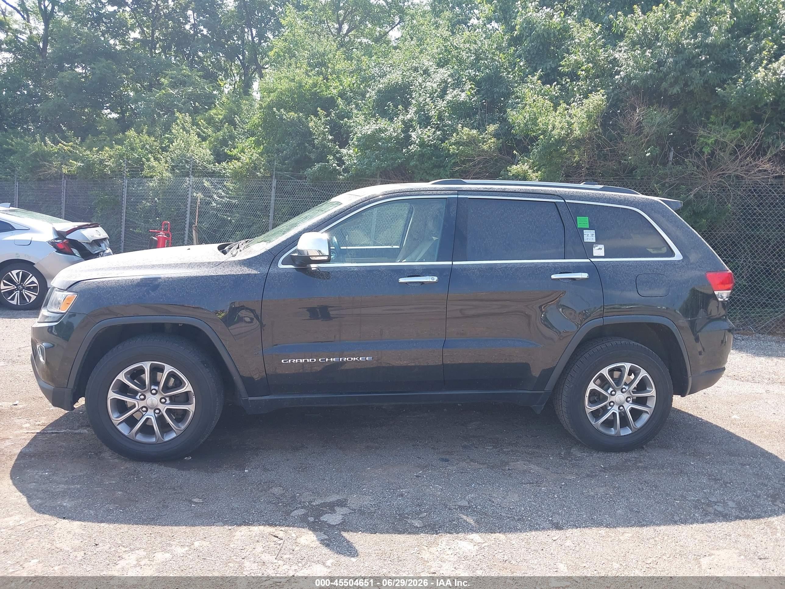 2015 Jeep Grand Cherokee Limited Black vin: 1C4RJFBG9FC718557