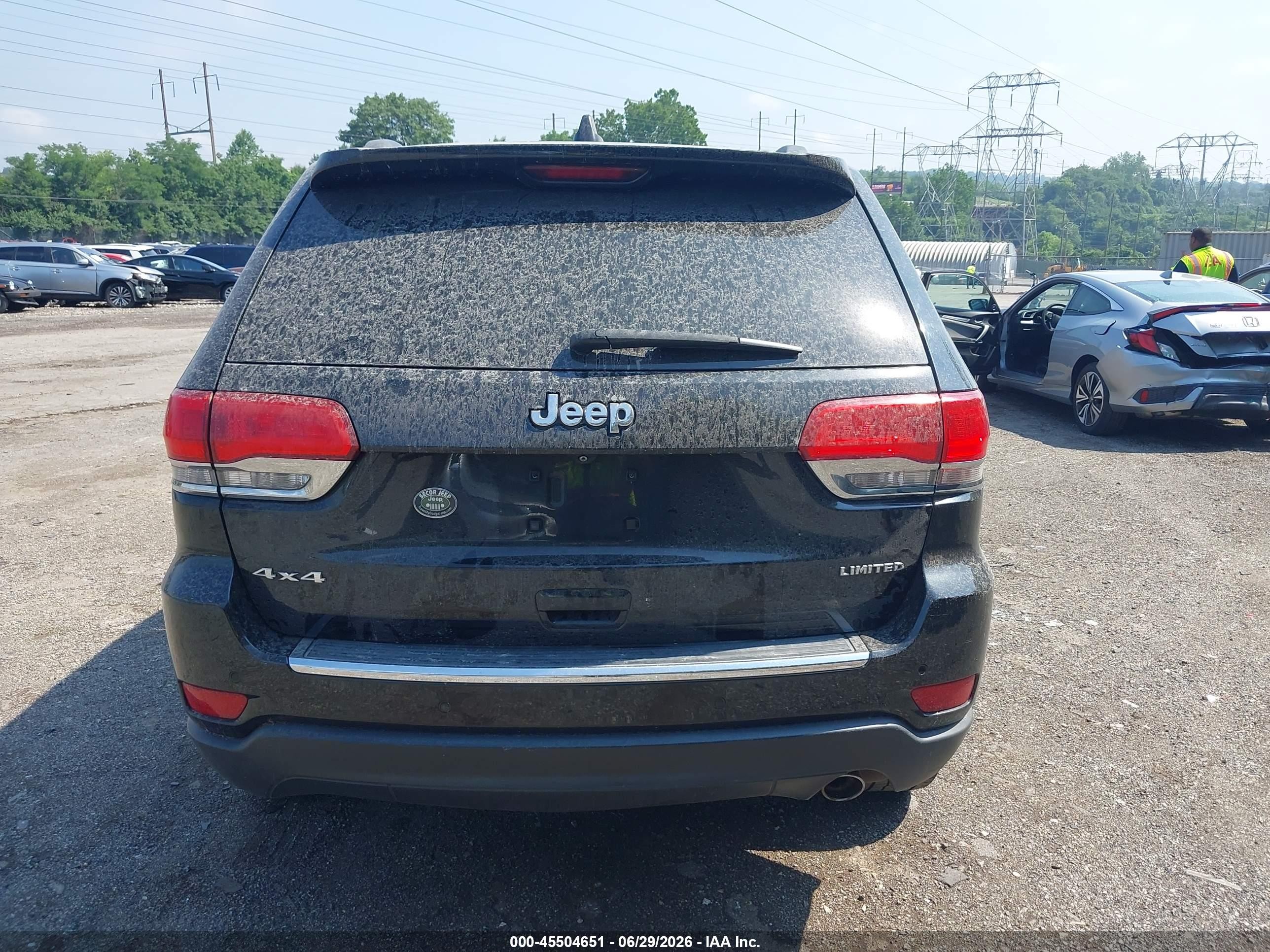 2015 Jeep Grand Cherokee Limited Black vin: 1C4RJFBG9FC718557