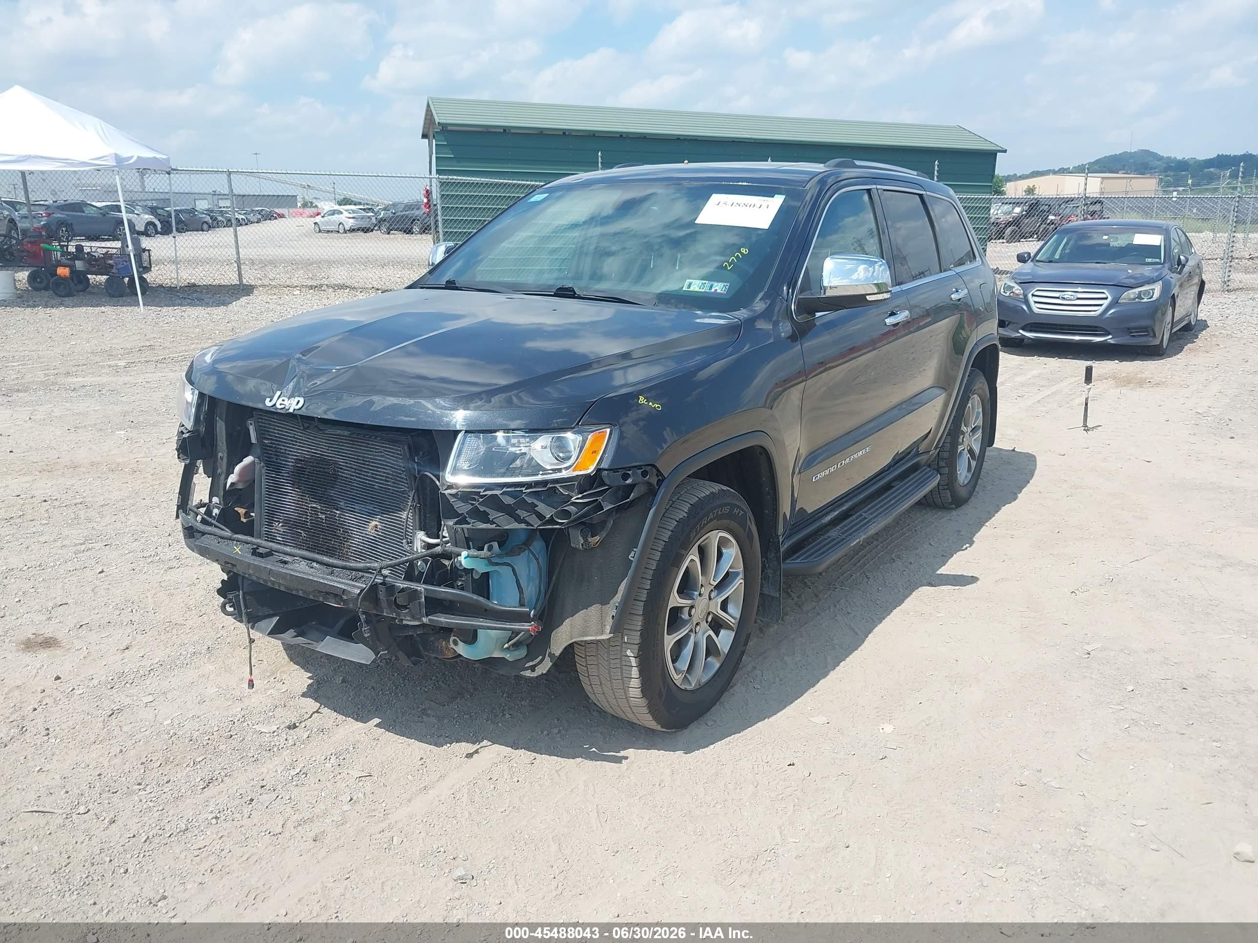 2015 Jeep Grand Cherokee Limited Black vin: 1C4RJFBG9FC733110