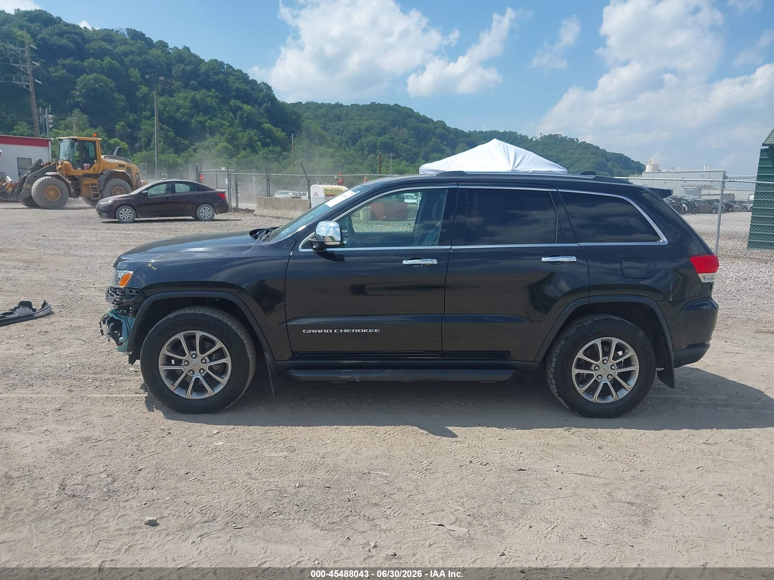 2015 Jeep Grand Cherokee Limited Black vin: 1C4RJFBG9FC733110