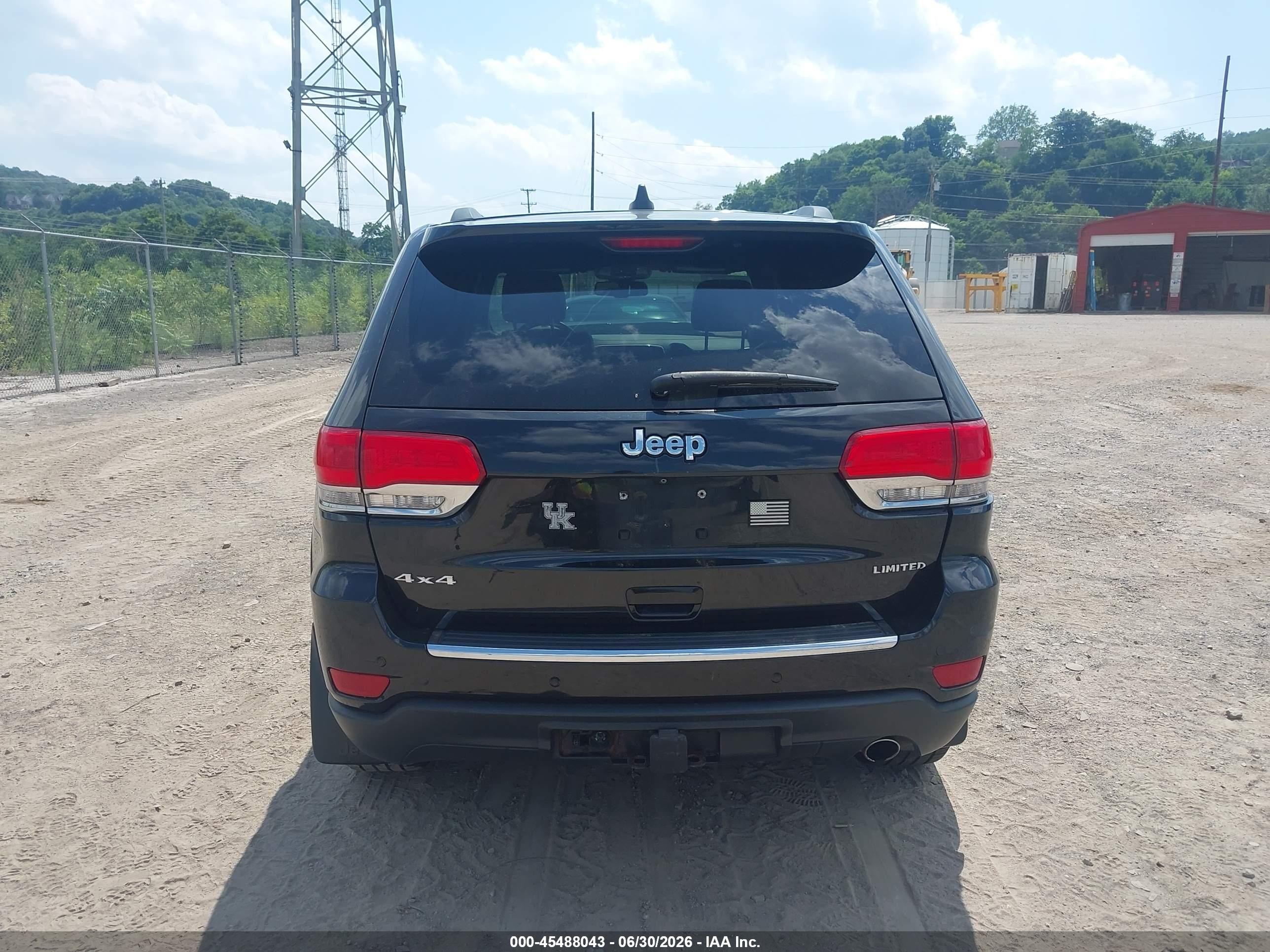 2015 Jeep Grand Cherokee Limited Black vin: 1C4RJFBG9FC733110