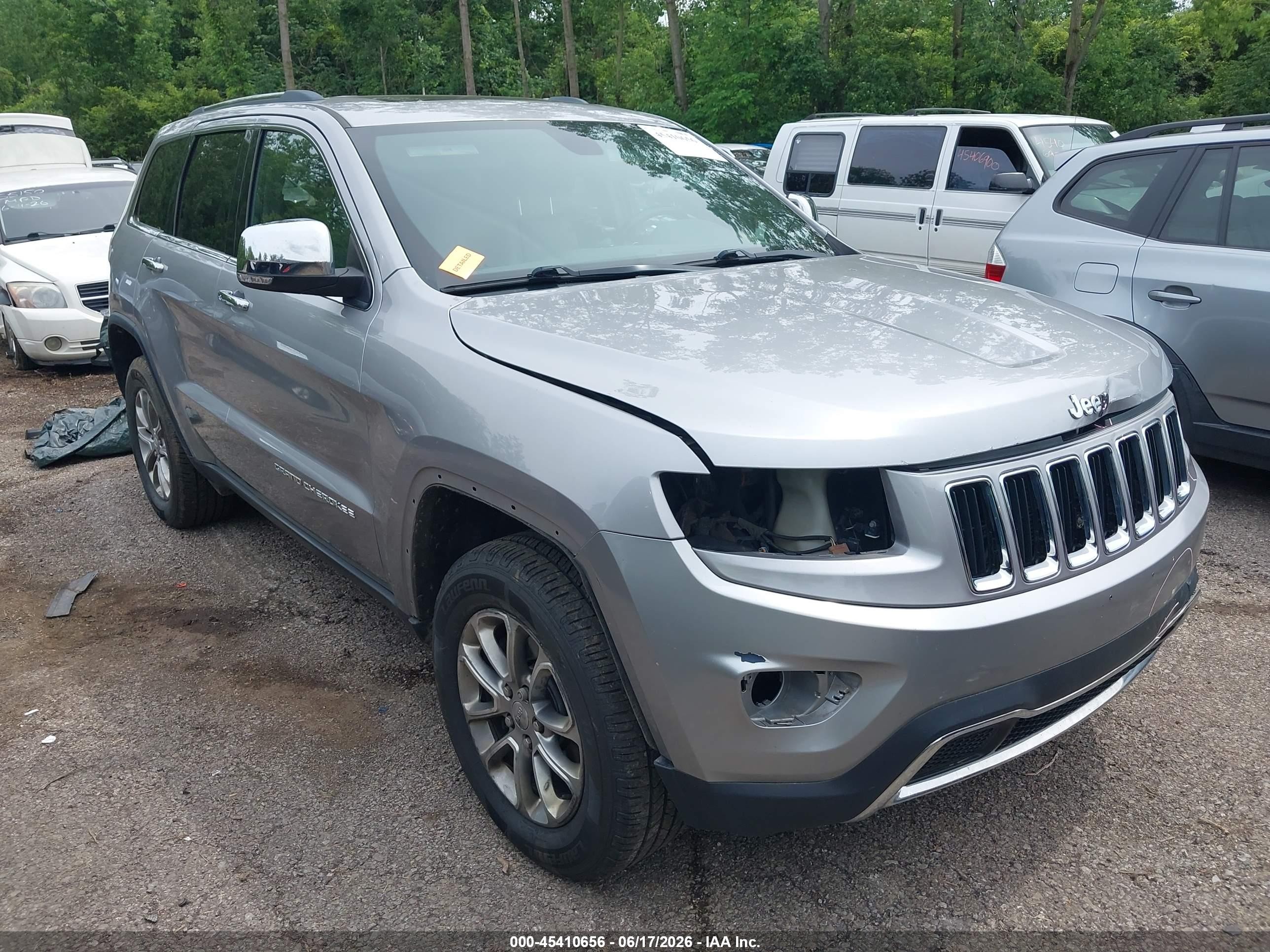2015 Jeep Grand Cherokee Limited Серебряный vin: 1C4RJFBG9FC733298
