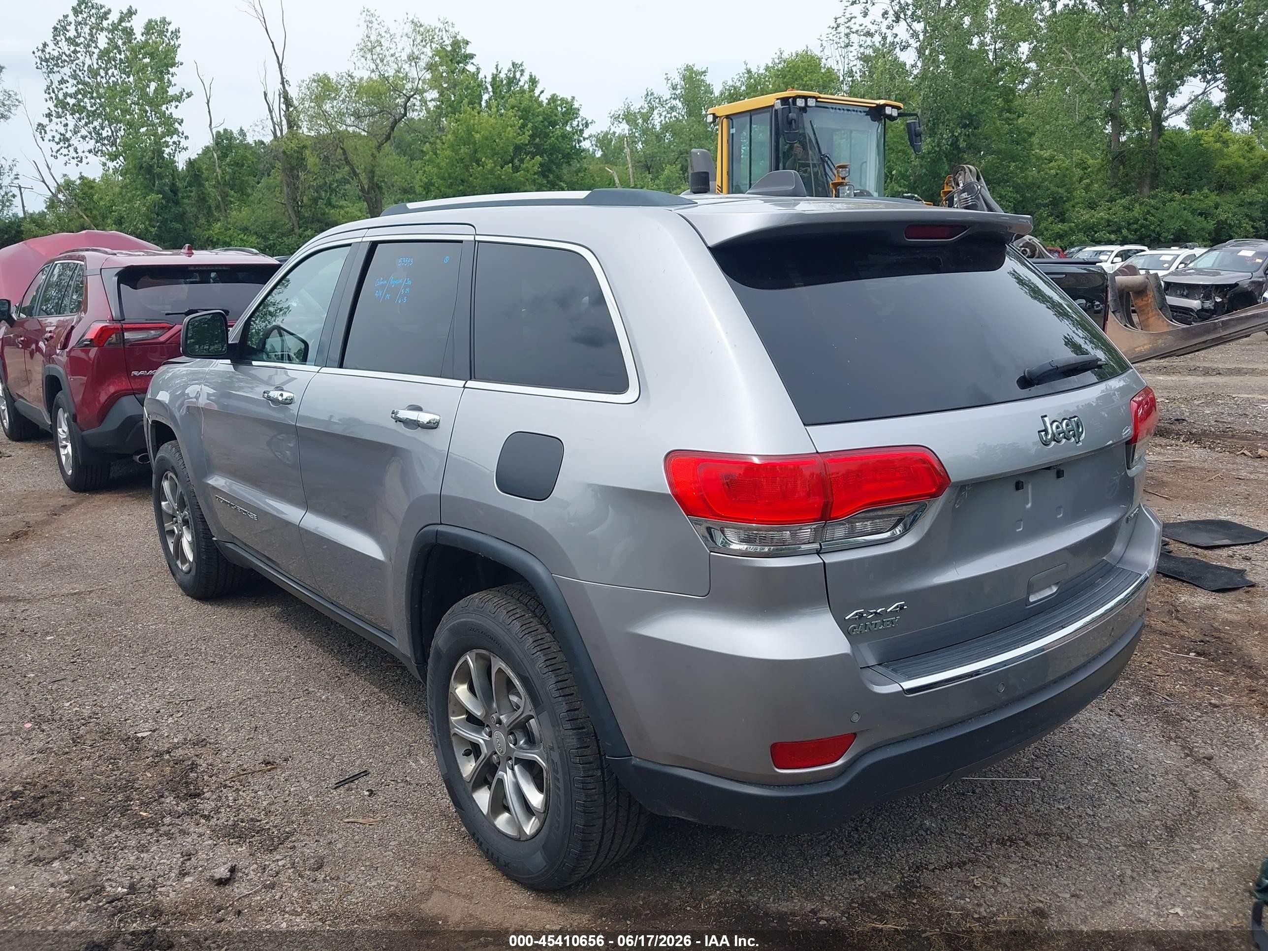 2015 Jeep Grand Cherokee Limited Серебряный vin: 1C4RJFBG9FC733298