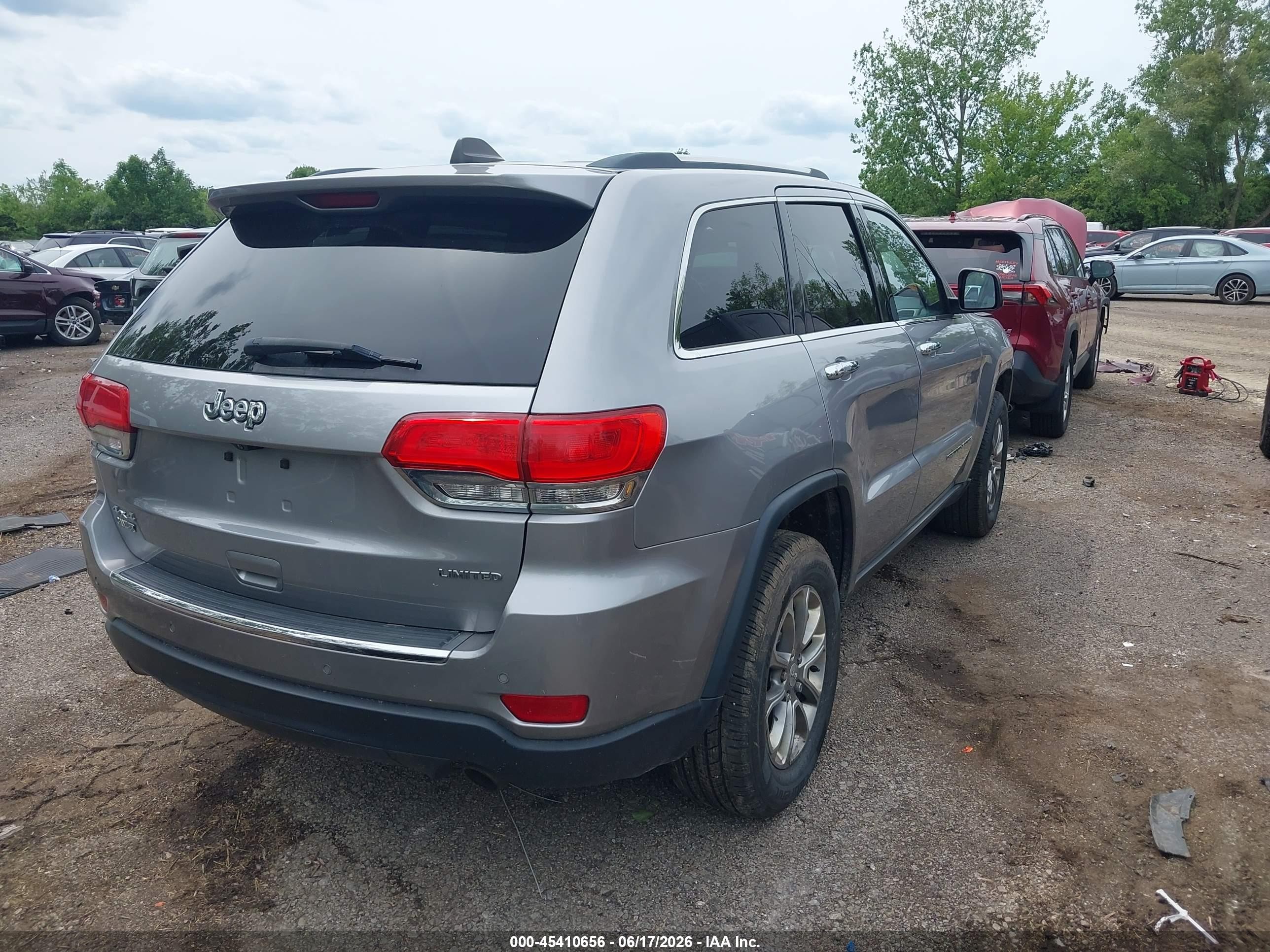 2015 Jeep Grand Cherokee Limited Серебряный vin: 1C4RJFBG9FC733298