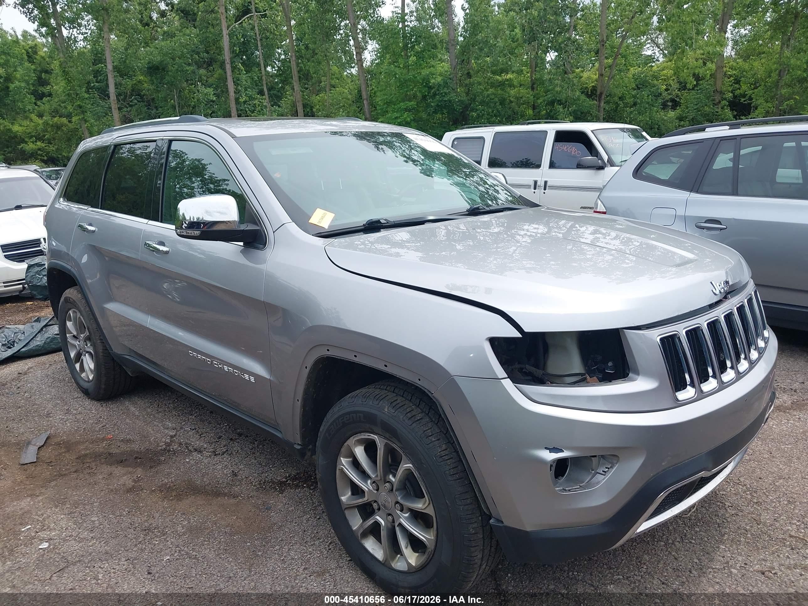 2015 Jeep Grand Cherokee Limited Серебряный vin: 1C4RJFBG9FC733298