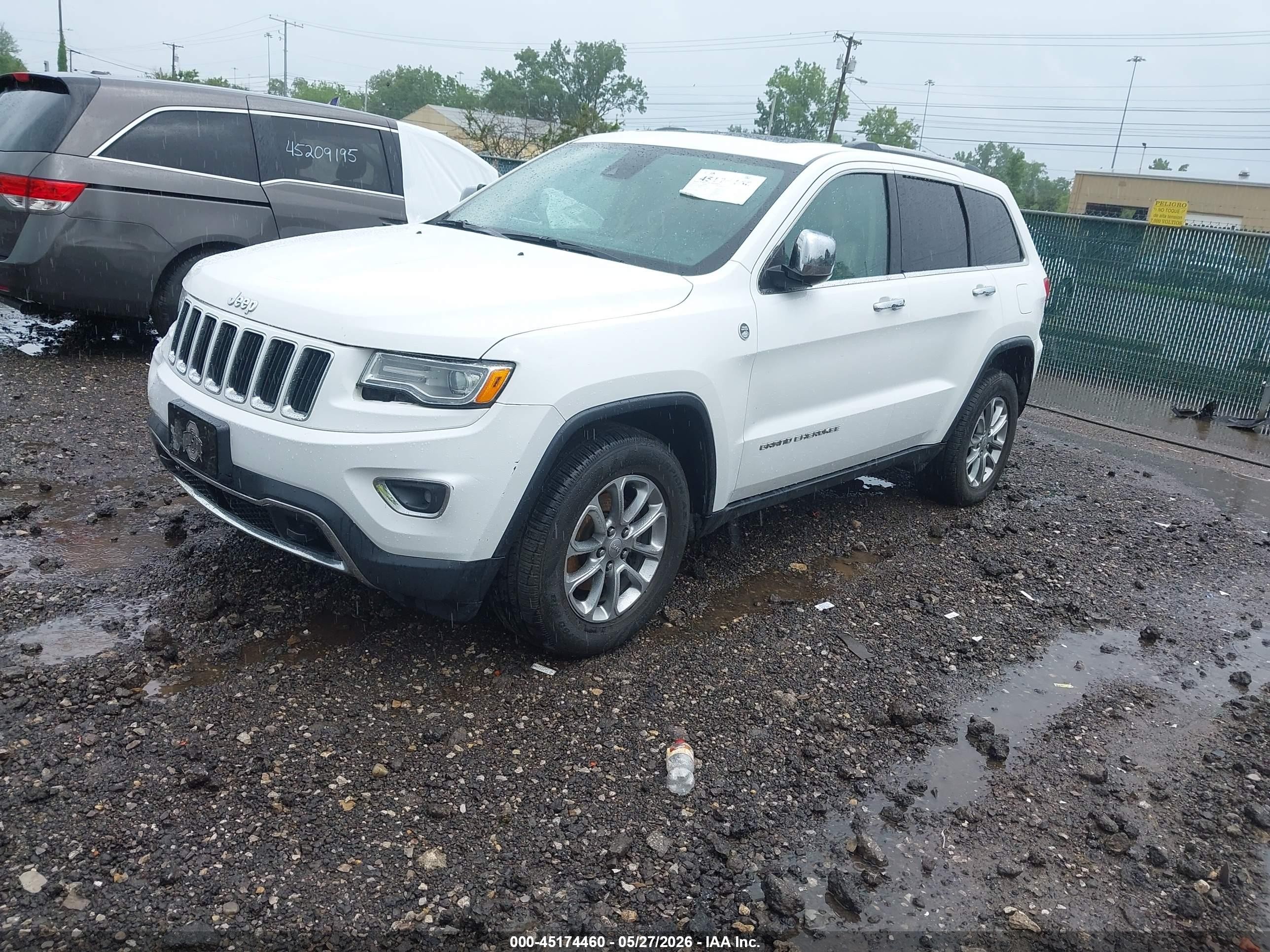 2015 Jeep Grand Cherokee Limited Белый vin: 1C4RJFBG9FC756712