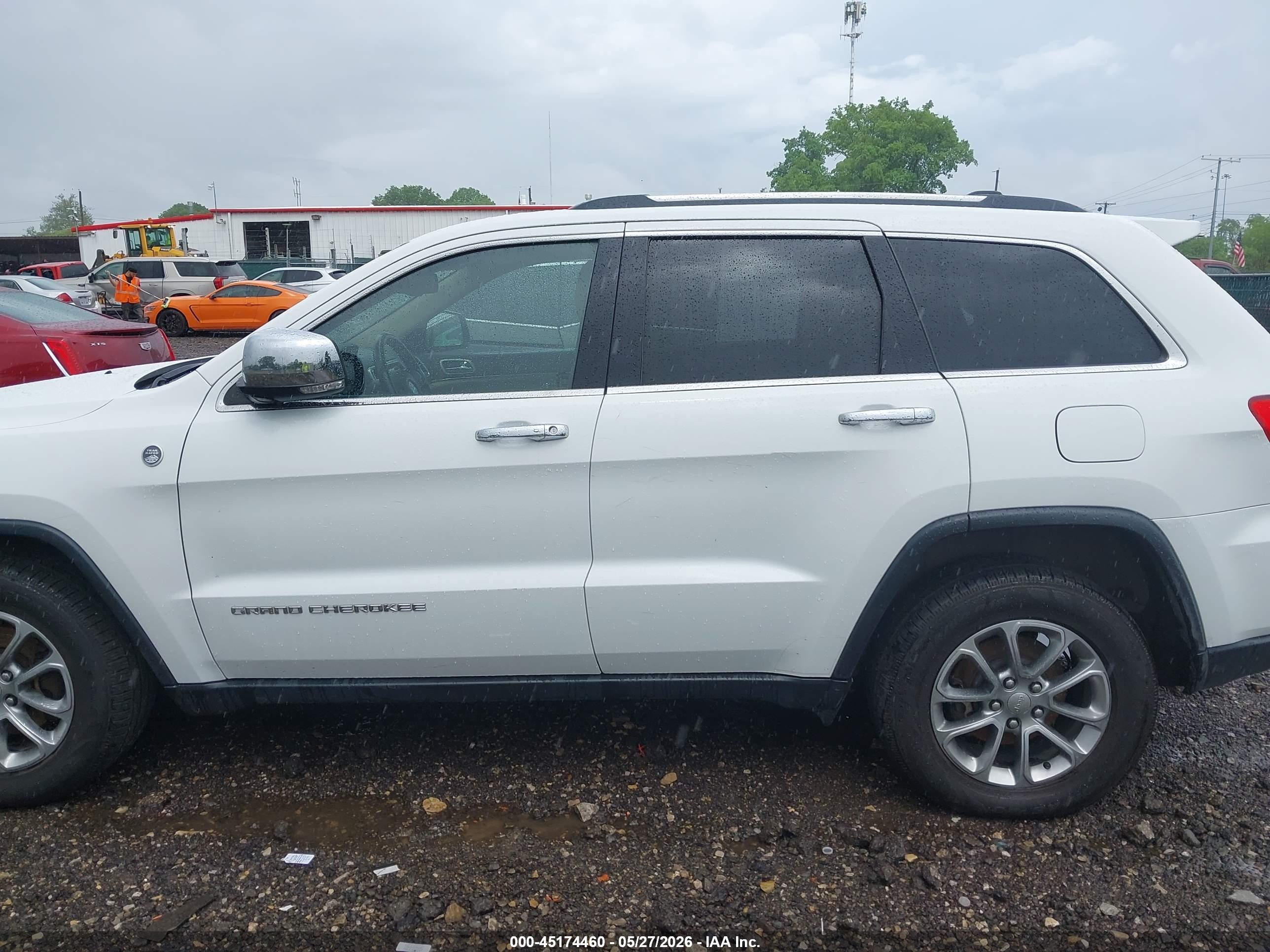 2015 Jeep Grand Cherokee Limited Белый vin: 1C4RJFBG9FC756712