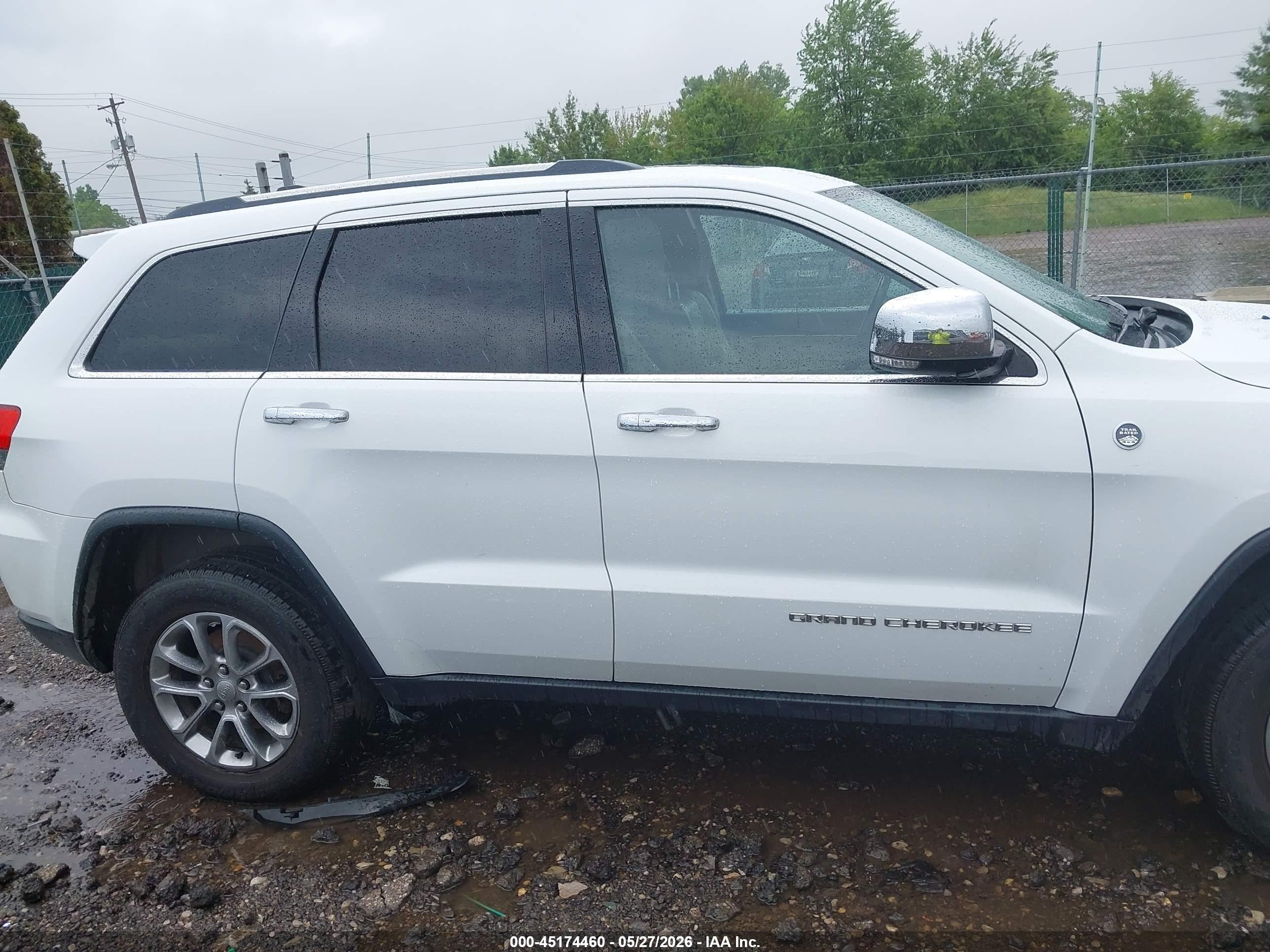 2015 Jeep Grand Cherokee Limited Белый vin: 1C4RJFBG9FC756712