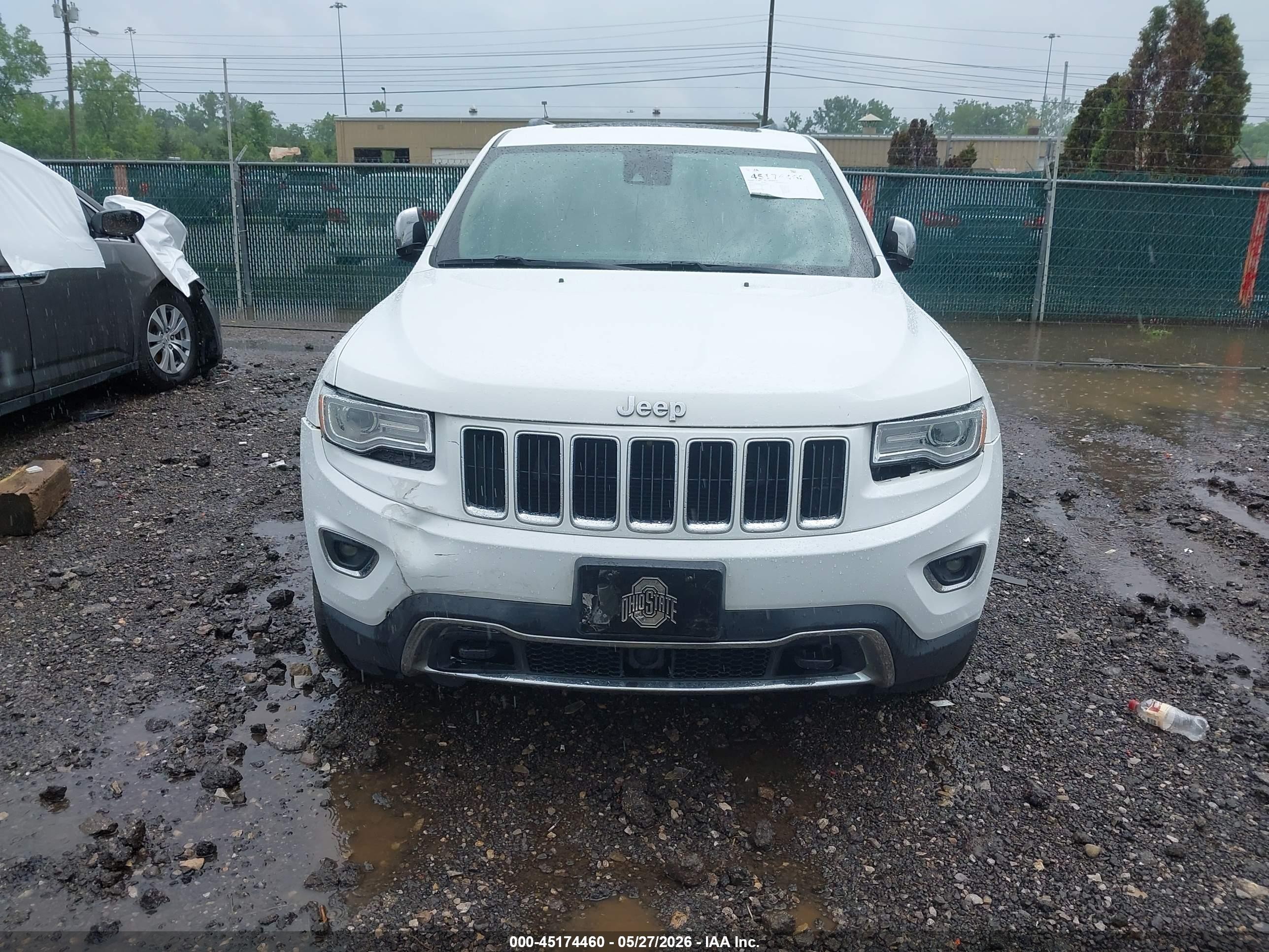 2015 Jeep Grand Cherokee Limited Белый vin: 1C4RJFBG9FC756712
