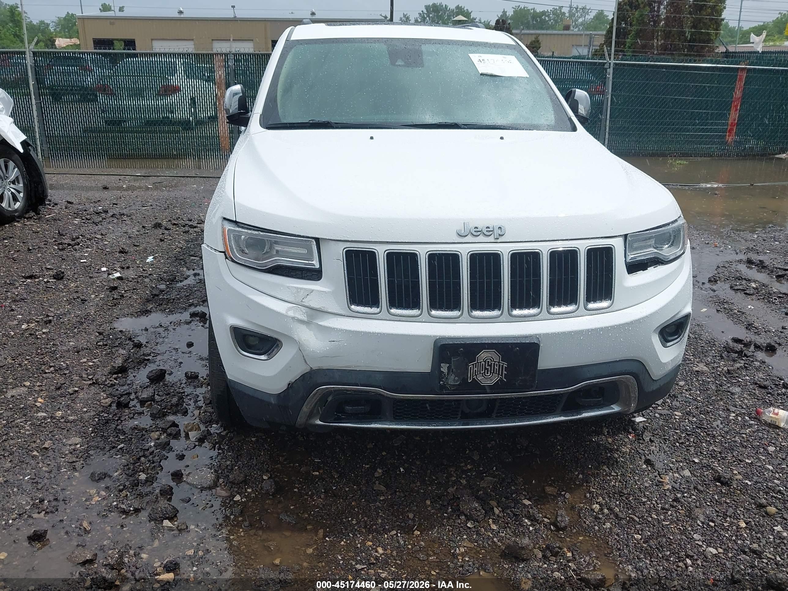 2015 Jeep Grand Cherokee Limited Белый vin: 1C4RJFBG9FC756712