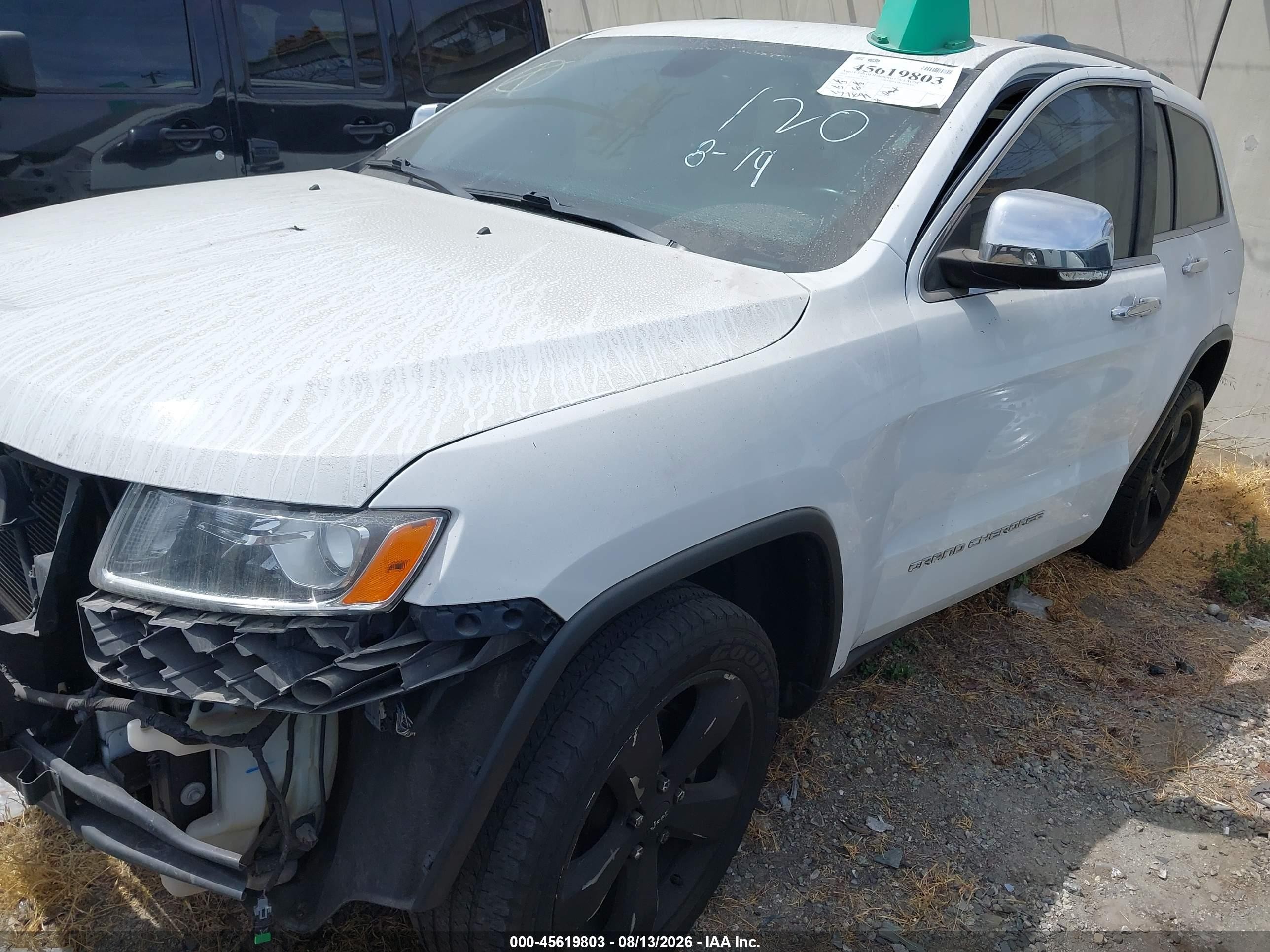 2015 Jeep Grand Cherokee Limited White vin: 1C4RJFBG9FC787510