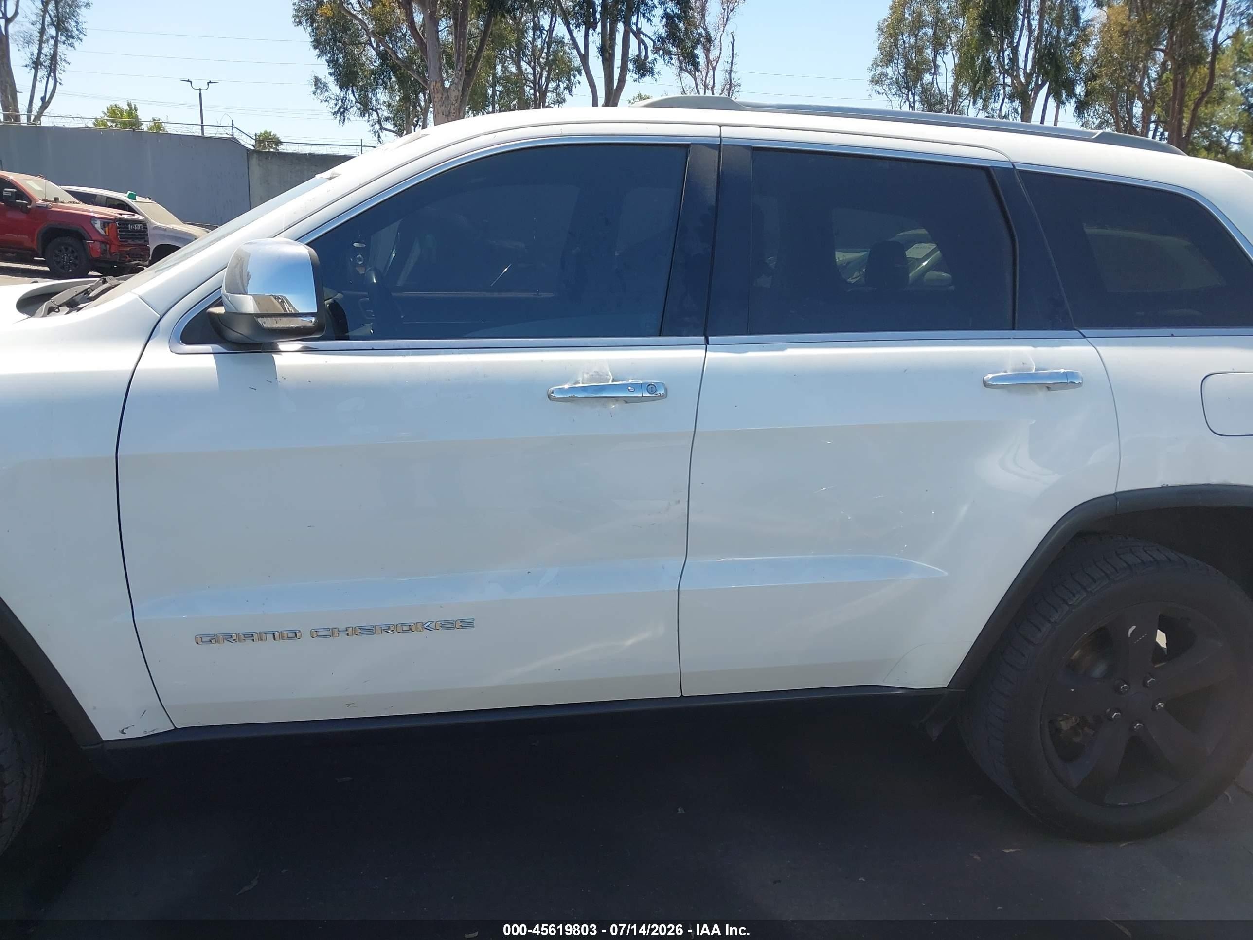 2015 Jeep Grand Cherokee Limited White vin: 1C4RJFBG9FC787510