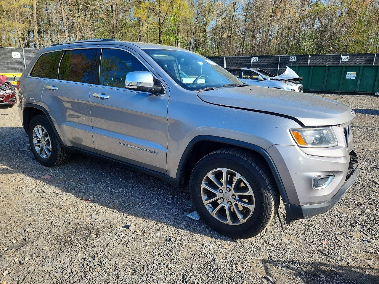 2015 Jeep Grand Cherokee Limited Silver vin: 1C4RJFBG9FC844160
