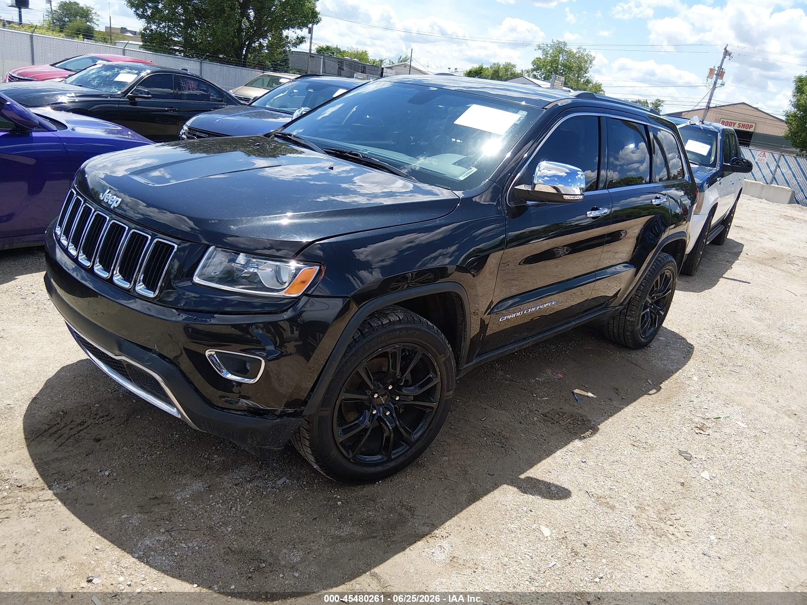 2015 Jeep Grand Cherokee Limited Black vin: 1C4RJFBG9FC878955