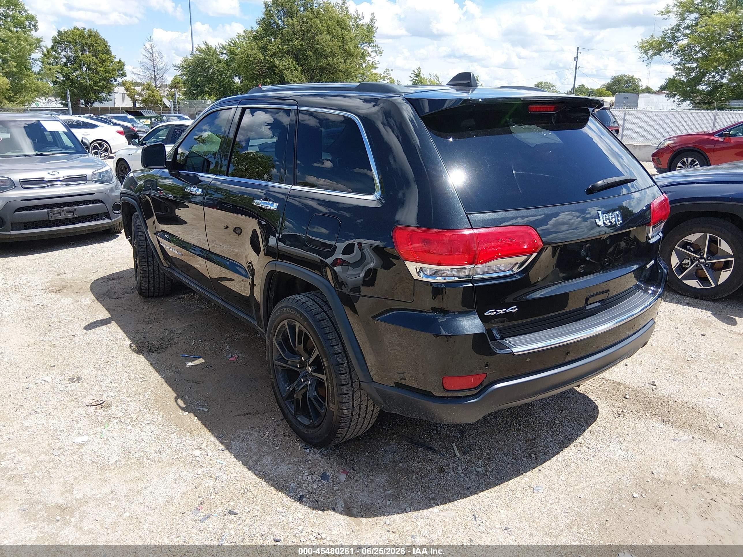 2015 Jeep Grand Cherokee Limited Black vin: 1C4RJFBG9FC878955