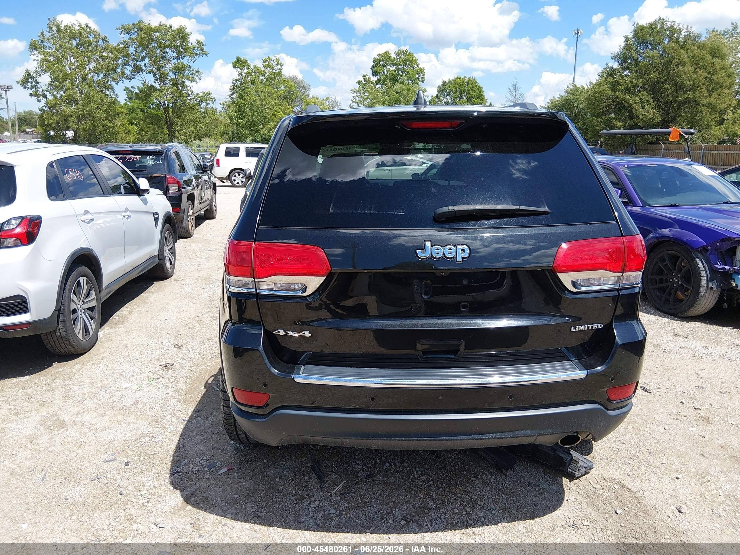 2015 Jeep Grand Cherokee Limited Black vin: 1C4RJFBG9FC878955