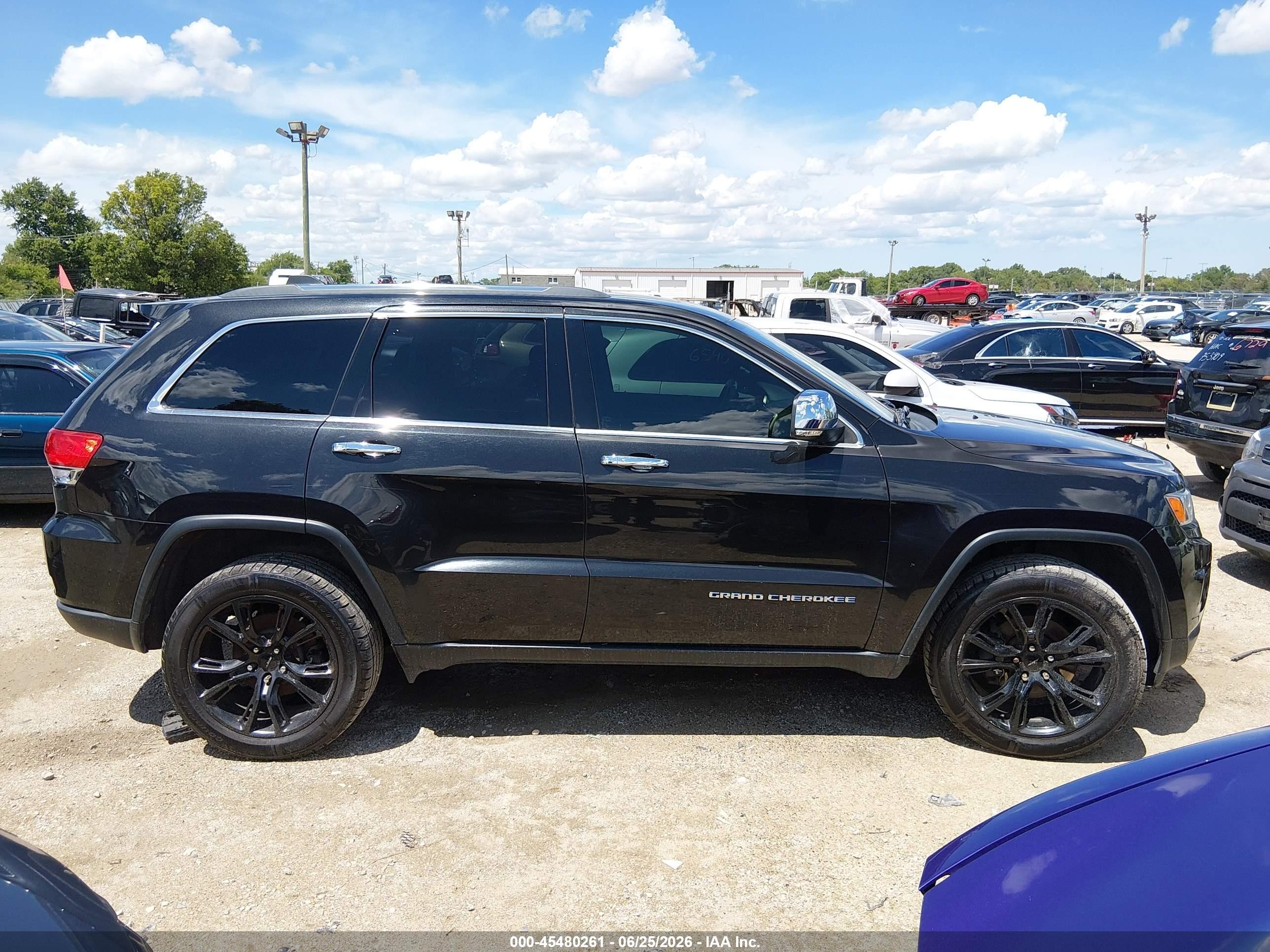 2015 Jeep Grand Cherokee Limited Black vin: 1C4RJFBG9FC878955