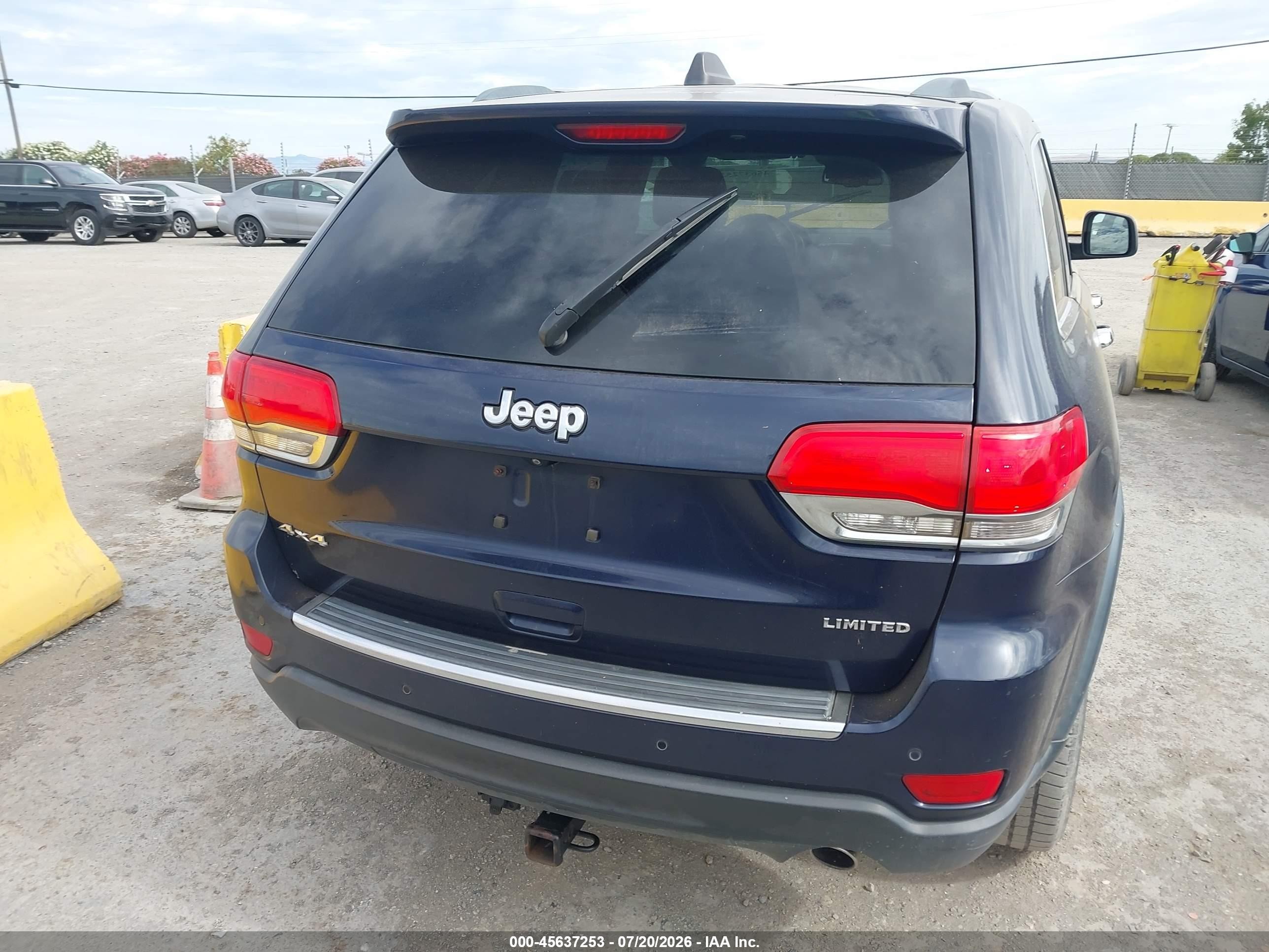 2015 Jeep Grand Cherokee Limited Blue vin: 1C4RJFBG9FC909833