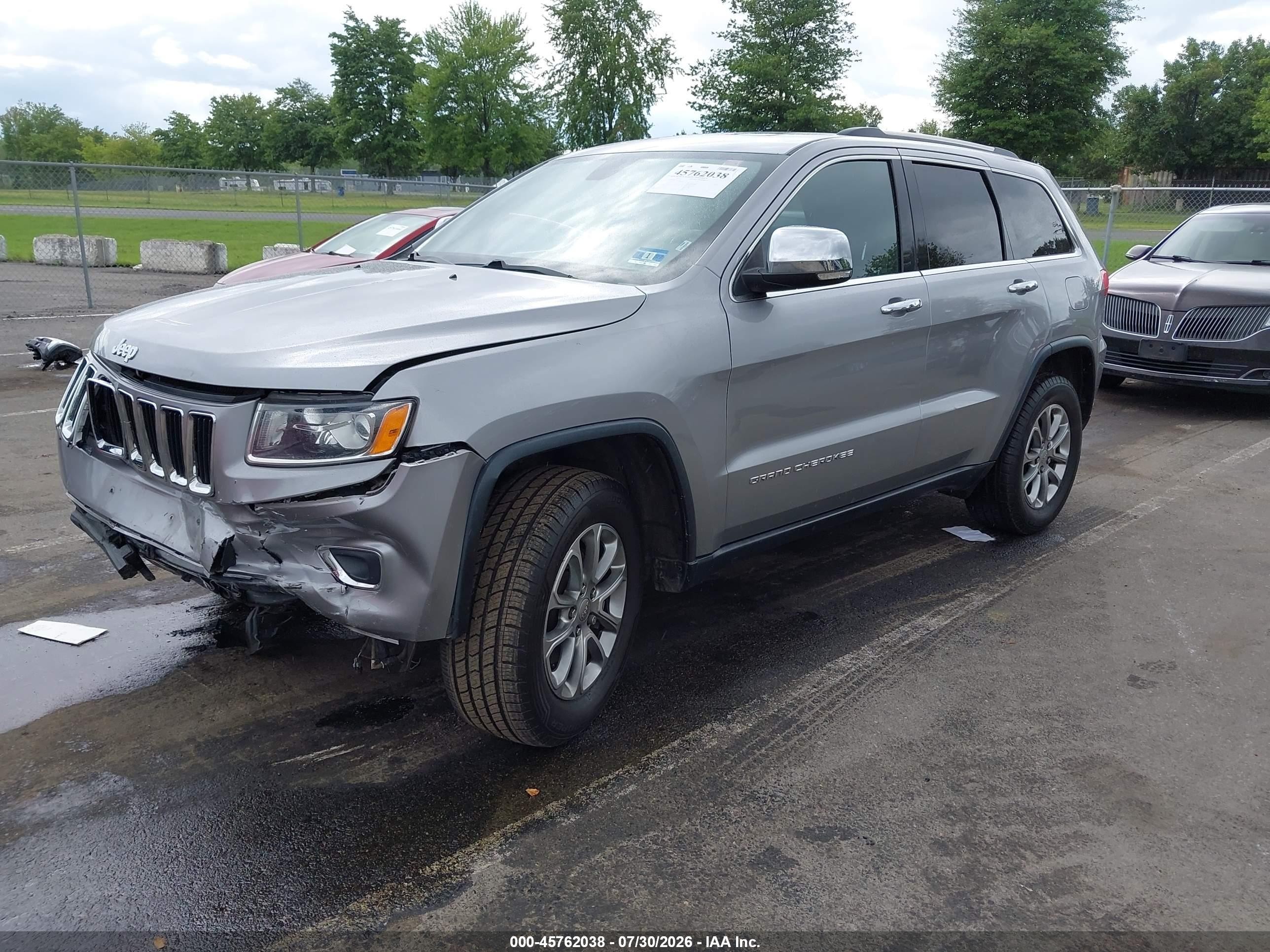 2015 Jeep Grand Cherokee Limited Gray vin: 1C4RJFBG9FC921996