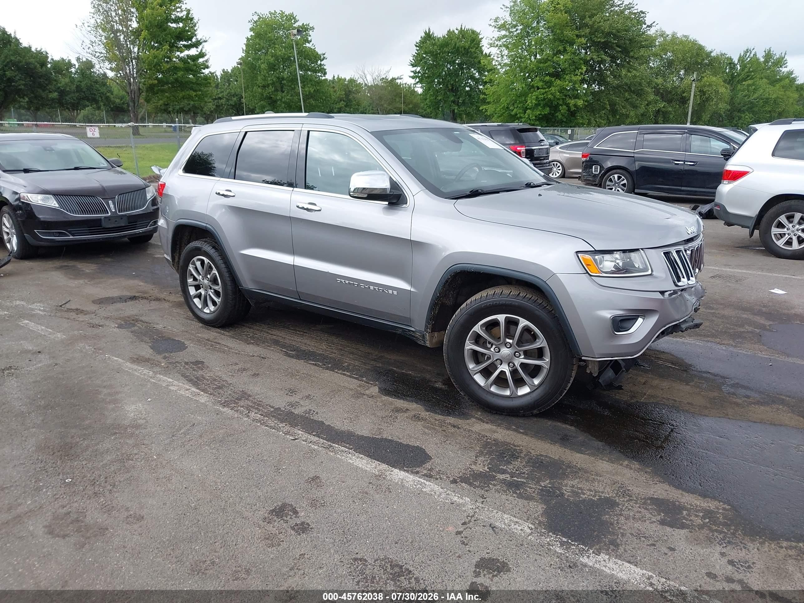 2015 Jeep Grand Cherokee Limited Gray vin: 1C4RJFBG9FC921996