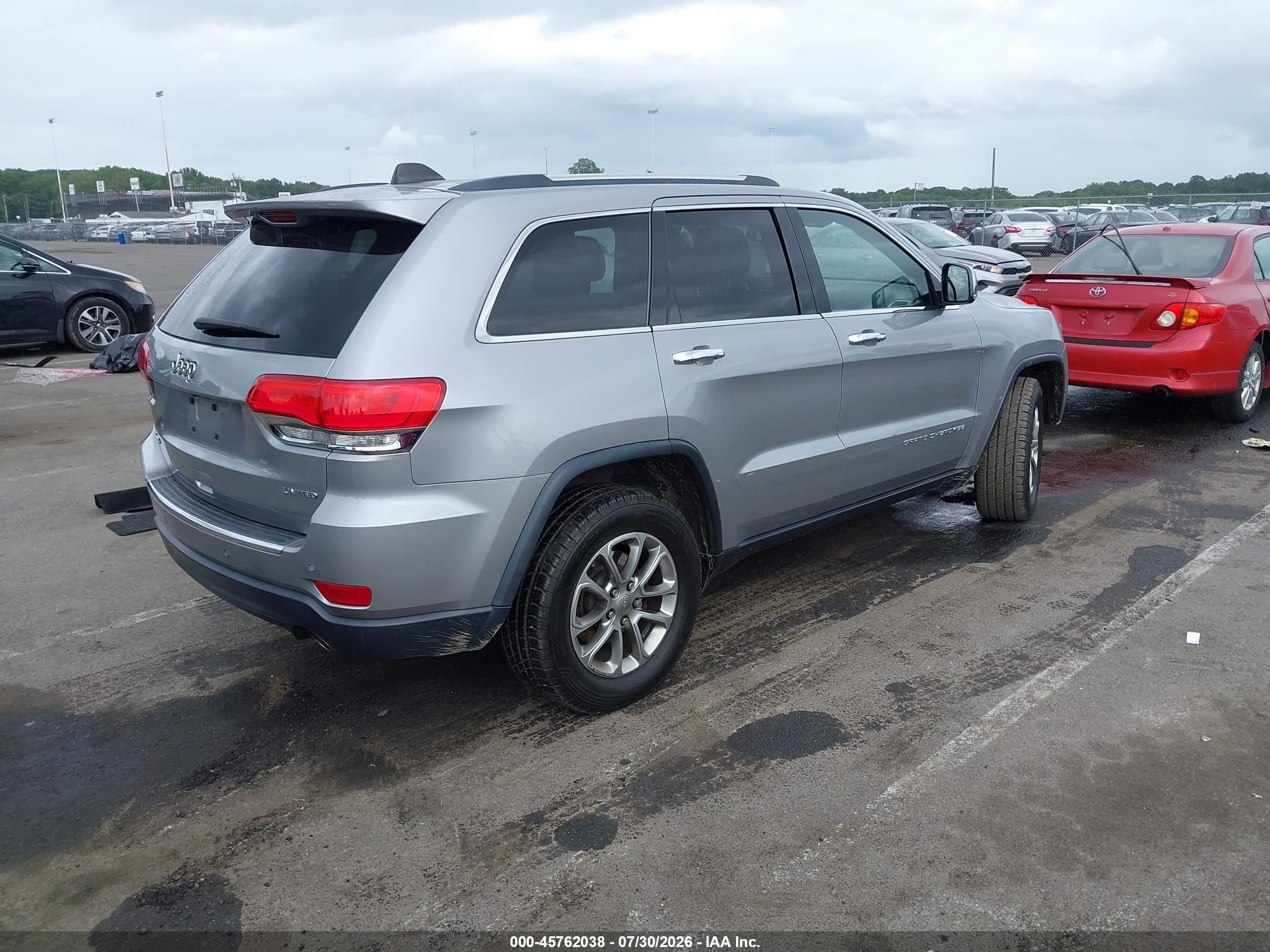 2015 Jeep Grand Cherokee Limited Gray vin: 1C4RJFBG9FC921996