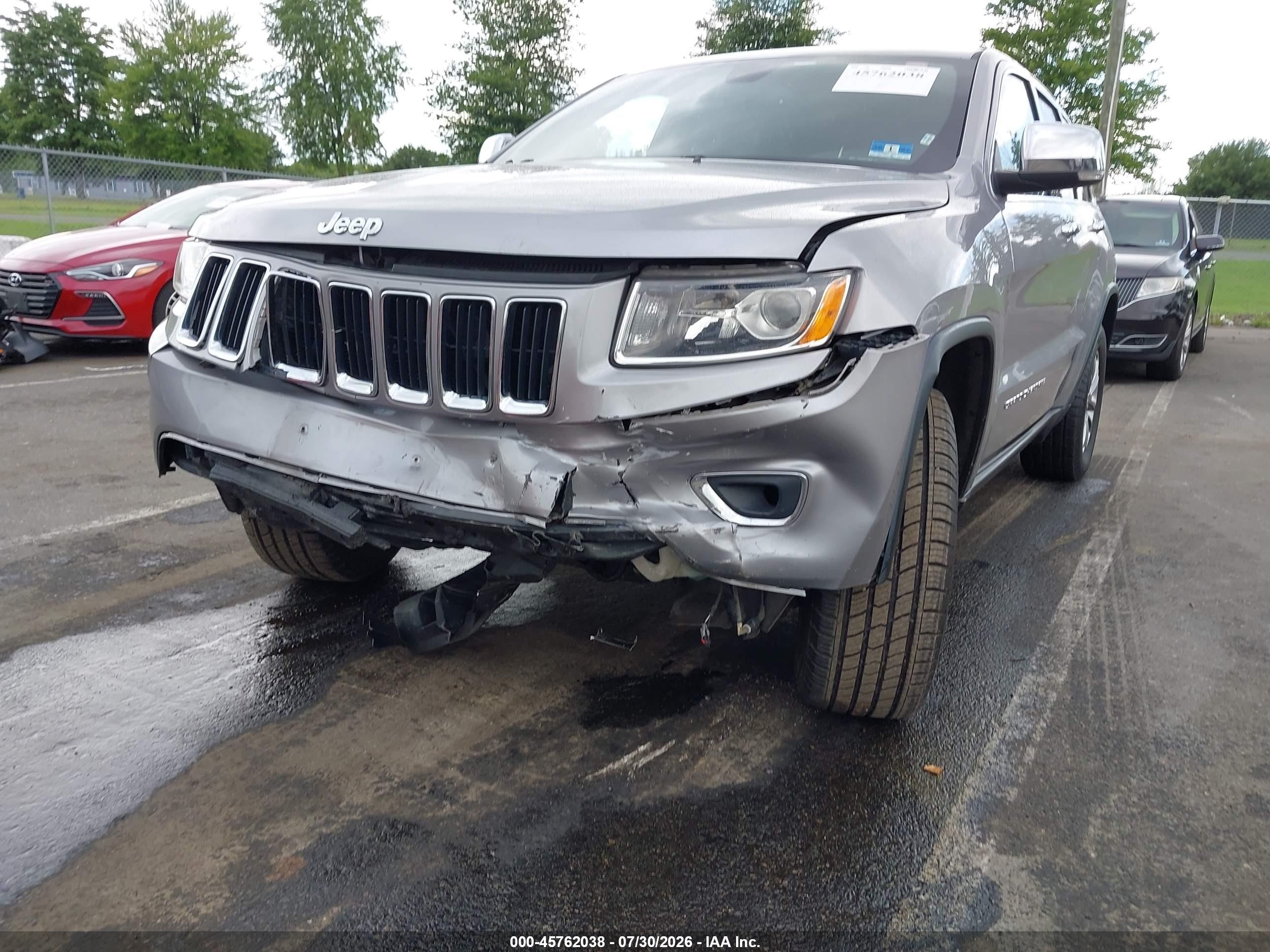 2015 Jeep Grand Cherokee Limited Gray vin: 1C4RJFBG9FC921996