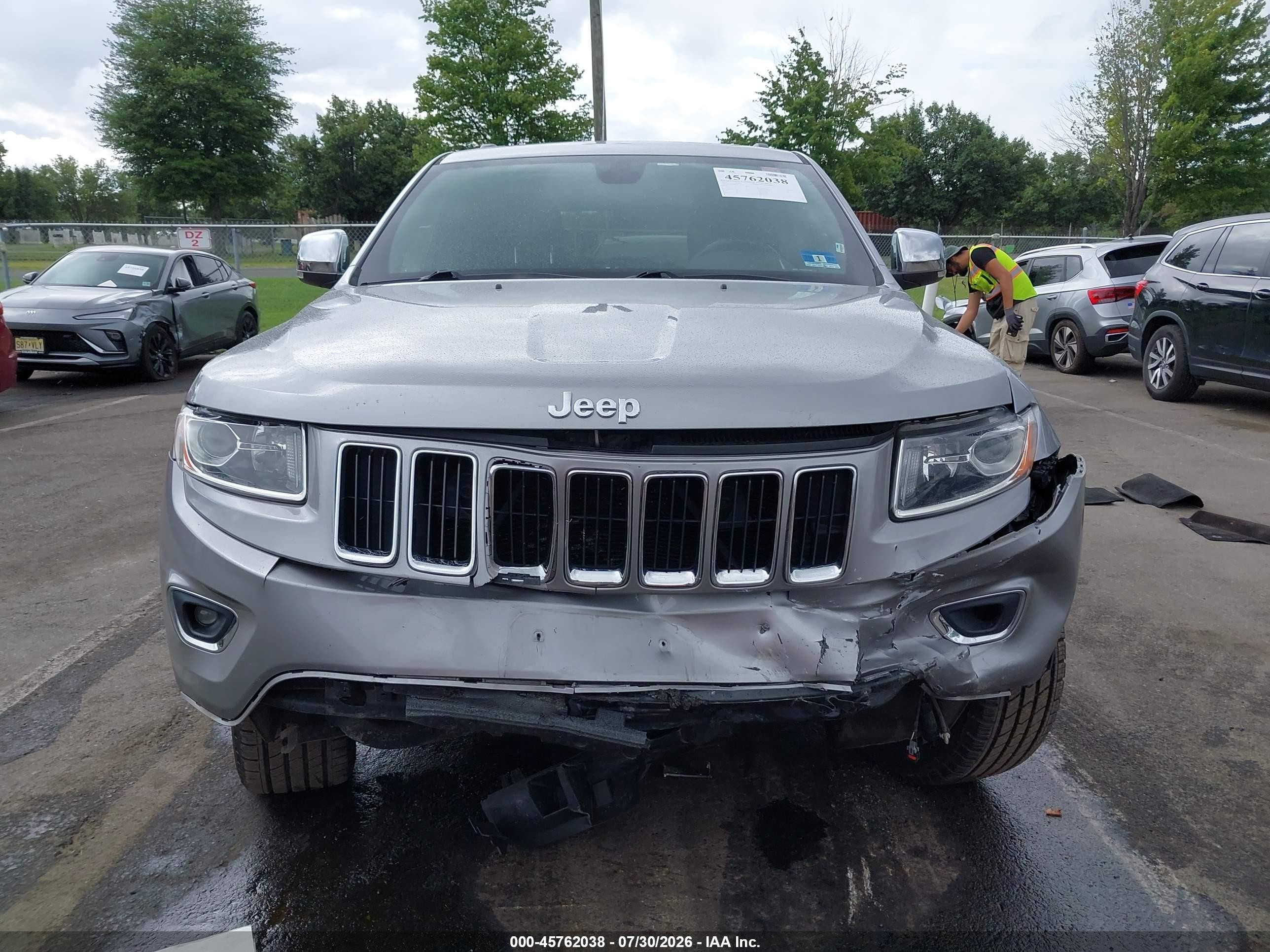 2015 Jeep Grand Cherokee Limited Gray vin: 1C4RJFBG9FC921996