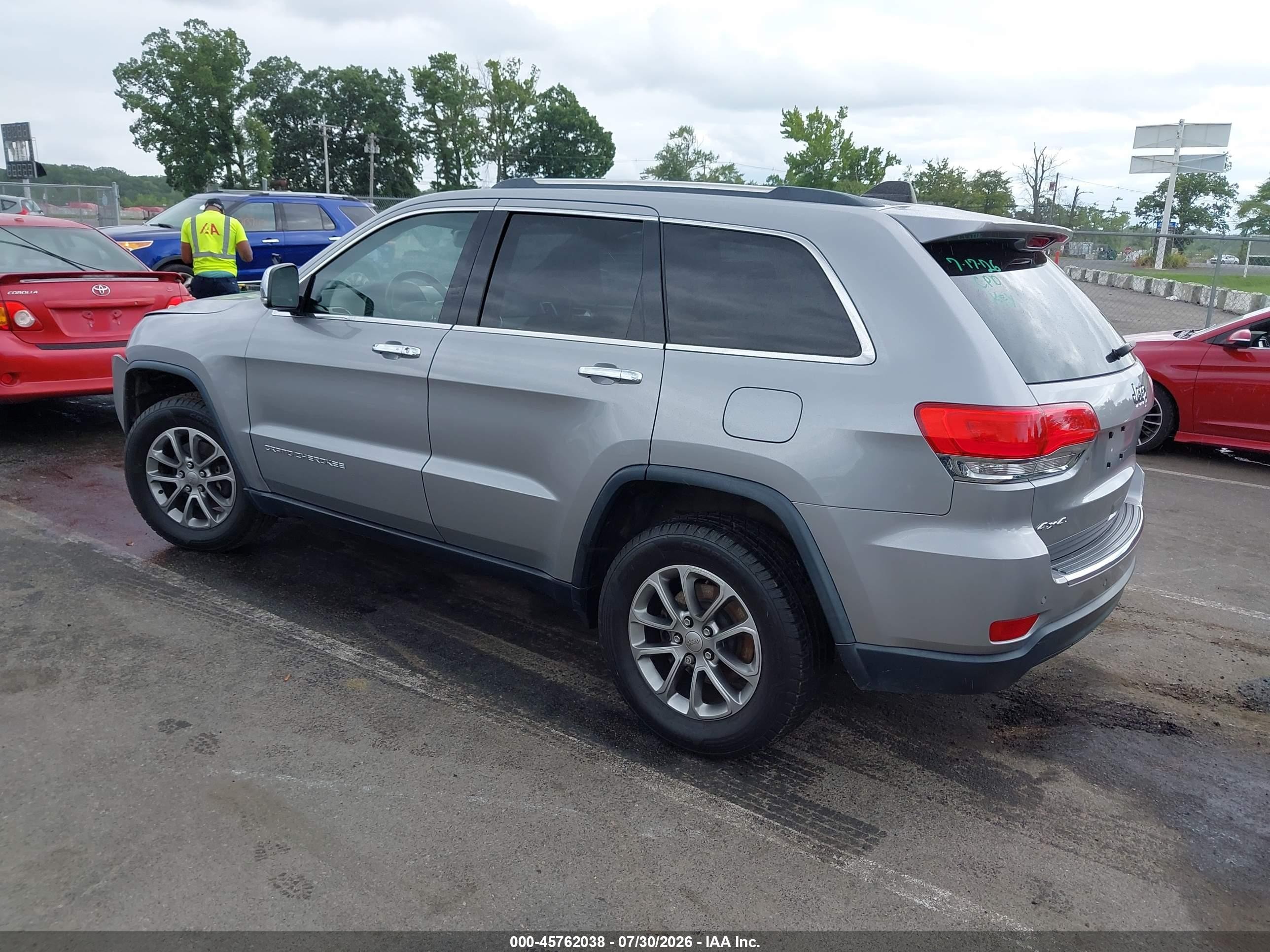 2015 Jeep Grand Cherokee Limited Gray vin: 1C4RJFBG9FC921996