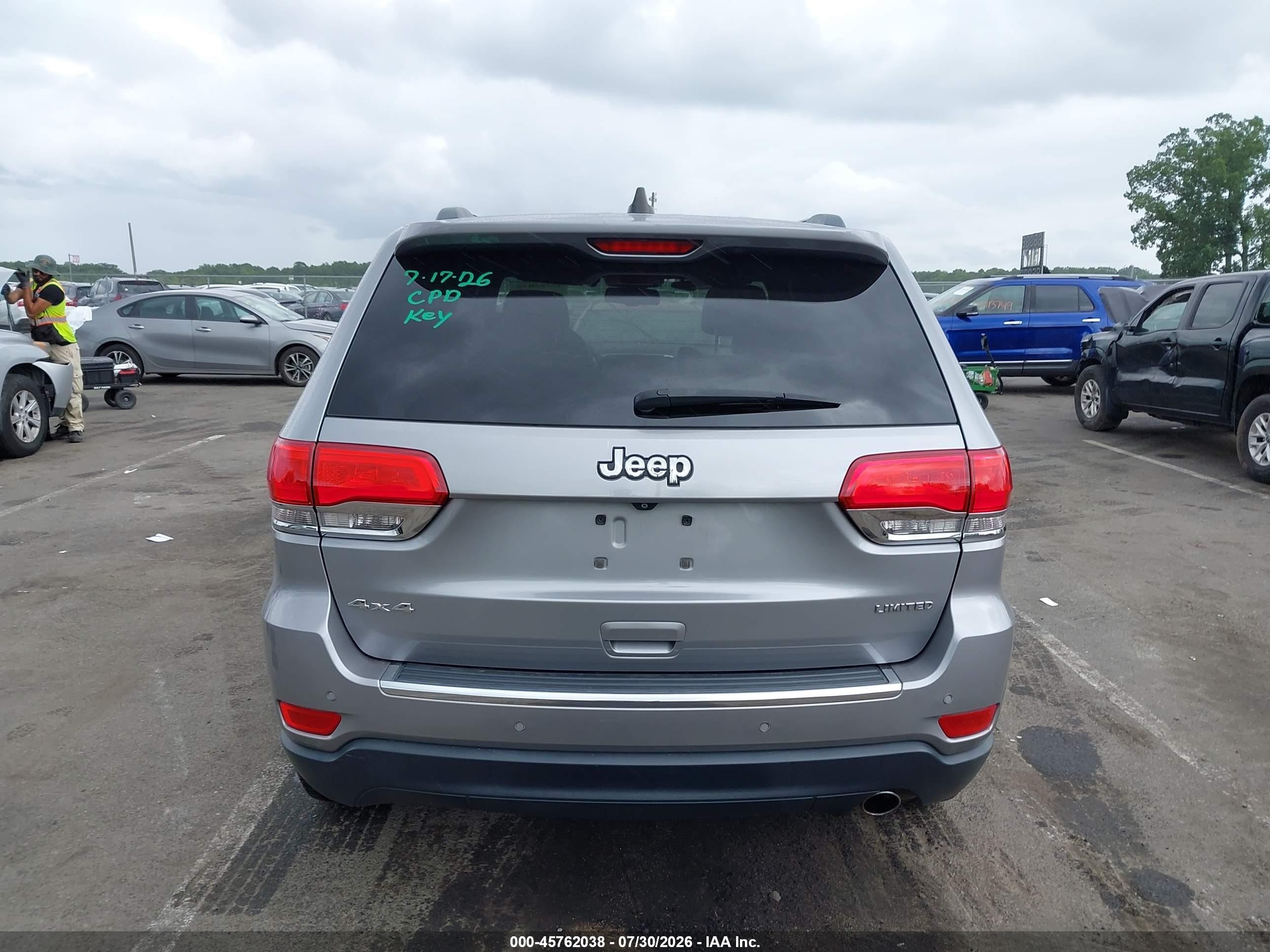 2015 Jeep Grand Cherokee Limited Gray vin: 1C4RJFBG9FC921996
