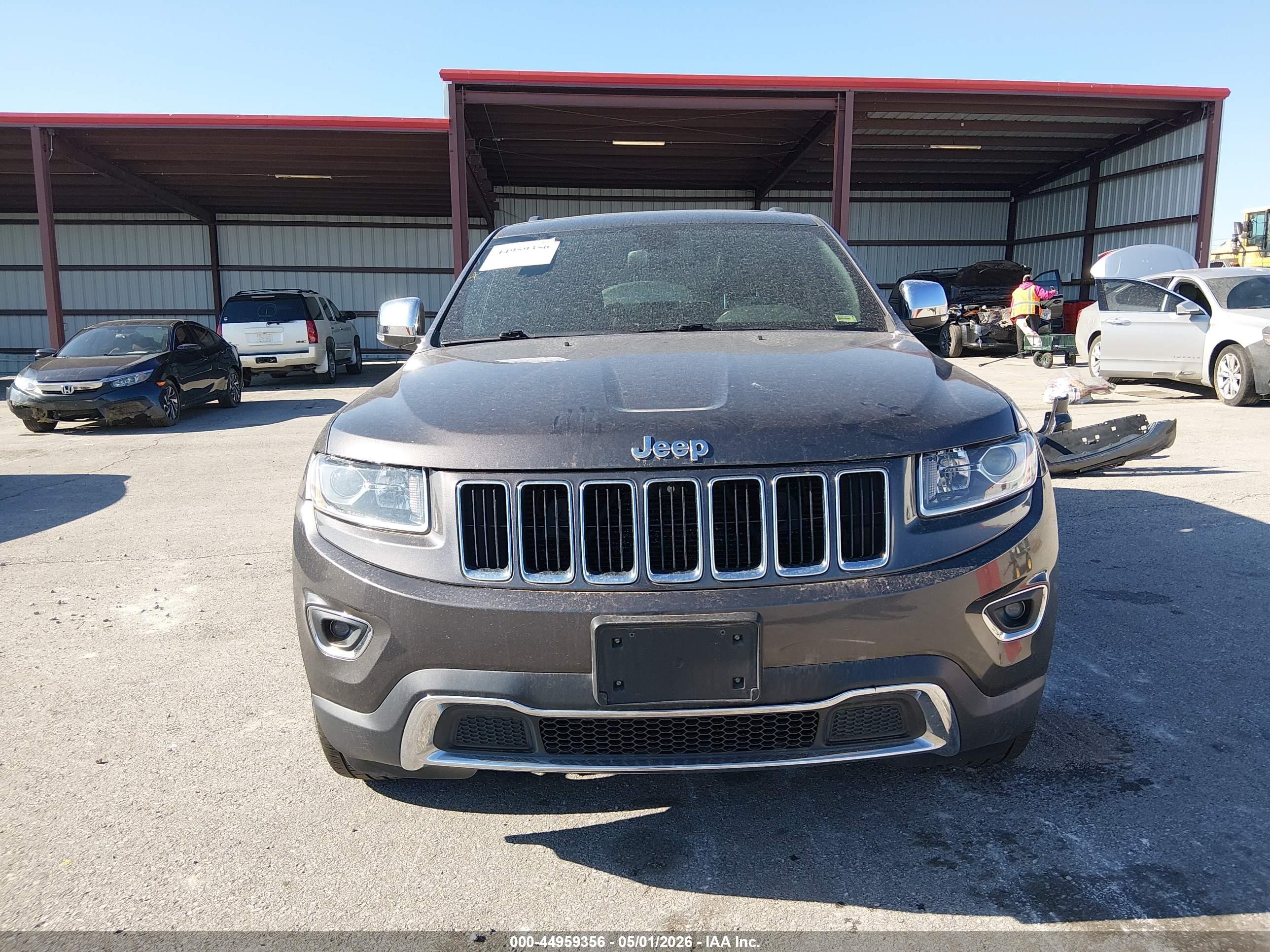 2015 Jeep Grand Cherokee Limited Gray vin: 1C4RJFBG9FC954626