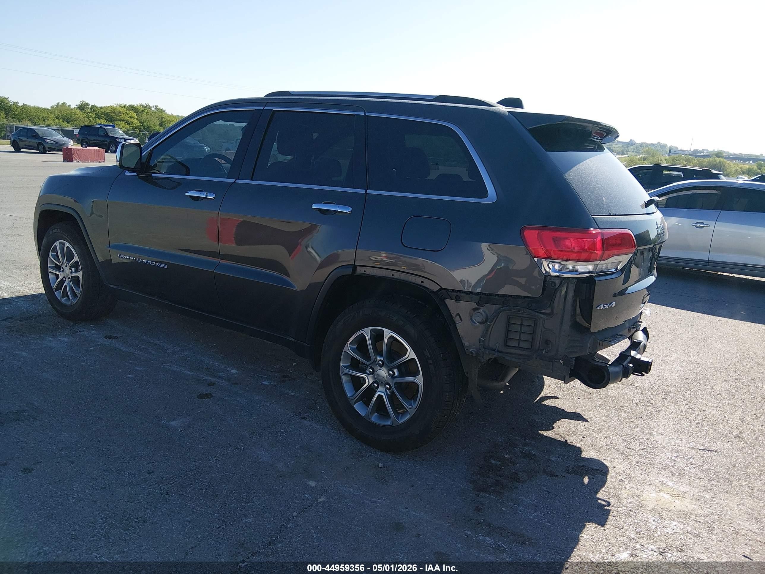 2015 Jeep Grand Cherokee Limited Gray vin: 1C4RJFBG9FC954626
