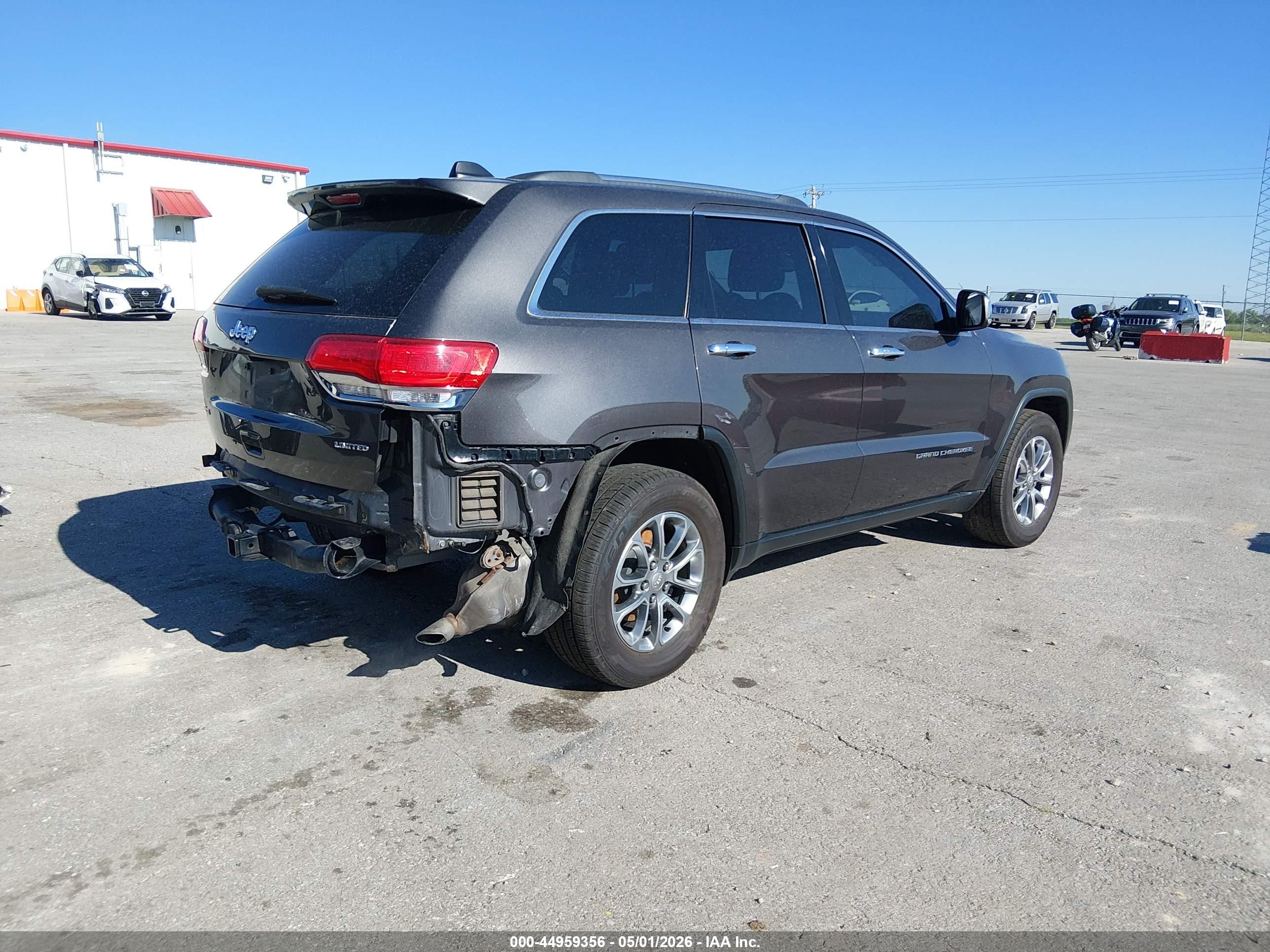 2015 Jeep Grand Cherokee Limited Gray vin: 1C4RJFBG9FC954626