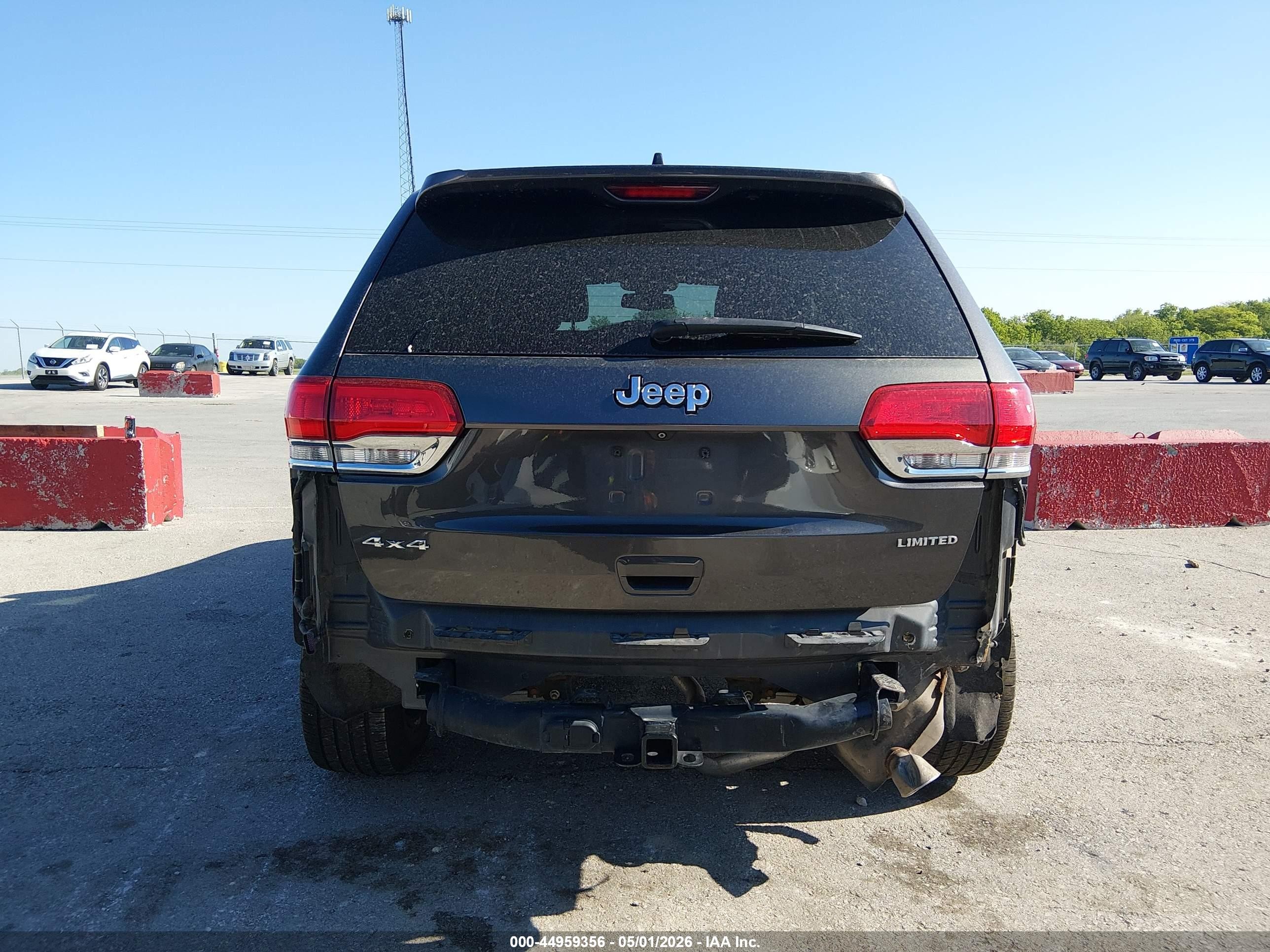 2015 Jeep Grand Cherokee Limited Gray vin: 1C4RJFBG9FC954626