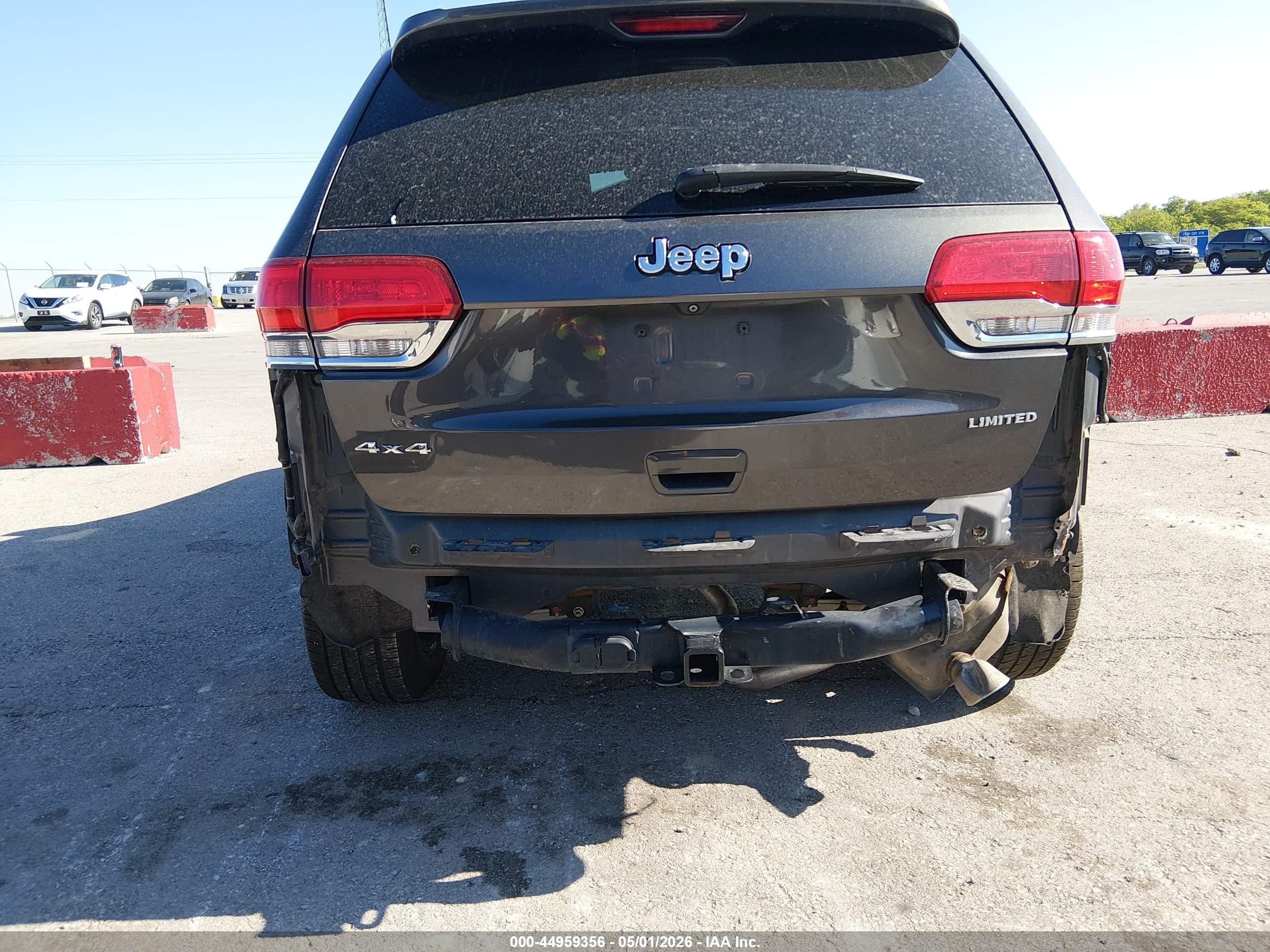 2015 Jeep Grand Cherokee Limited Gray vin: 1C4RJFBG9FC954626