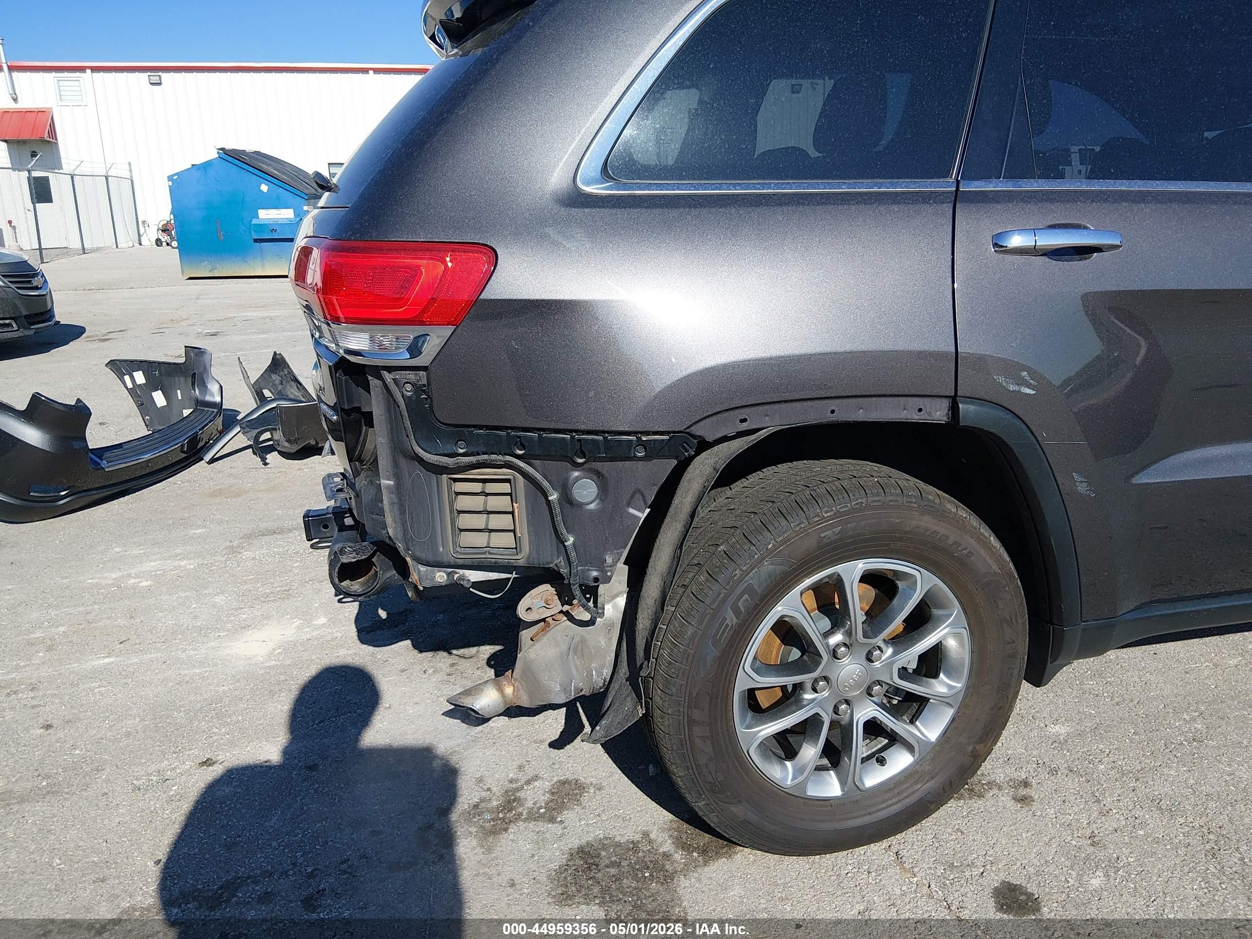 2015 Jeep Grand Cherokee Limited Gray vin: 1C4RJFBG9FC954626