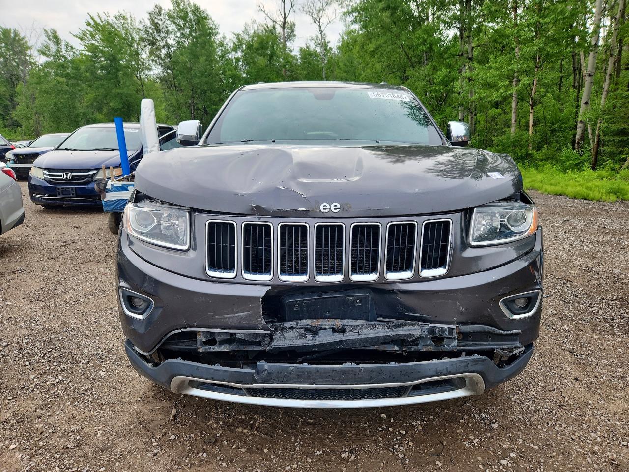 2016 Jeep Grand Cherokee Limited Серый vin: 1C4RJFBG9GC337289
