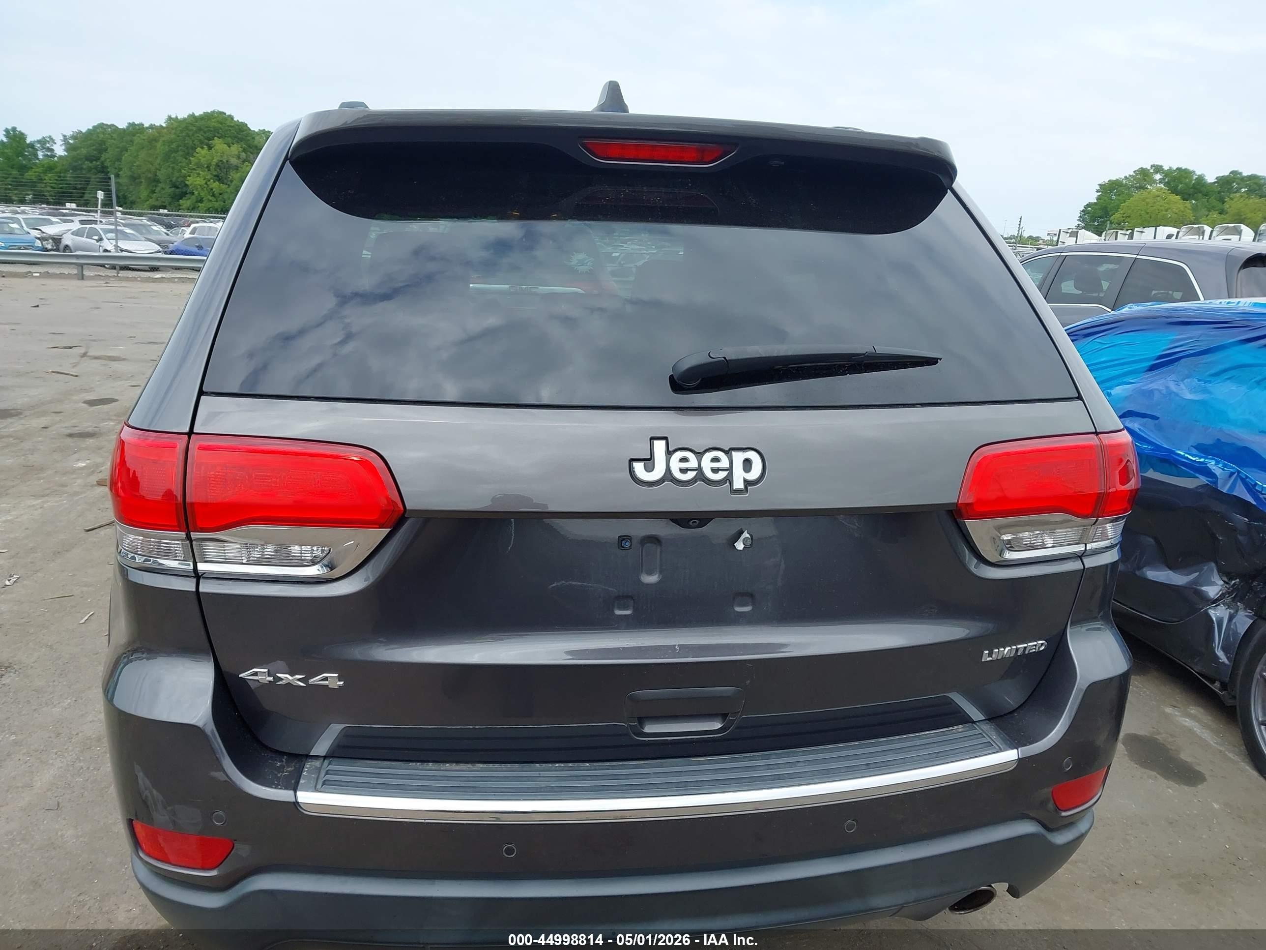 2016 Jeep Grand Cherokee Limited Gray vin: 1C4RJFBG9GC367697