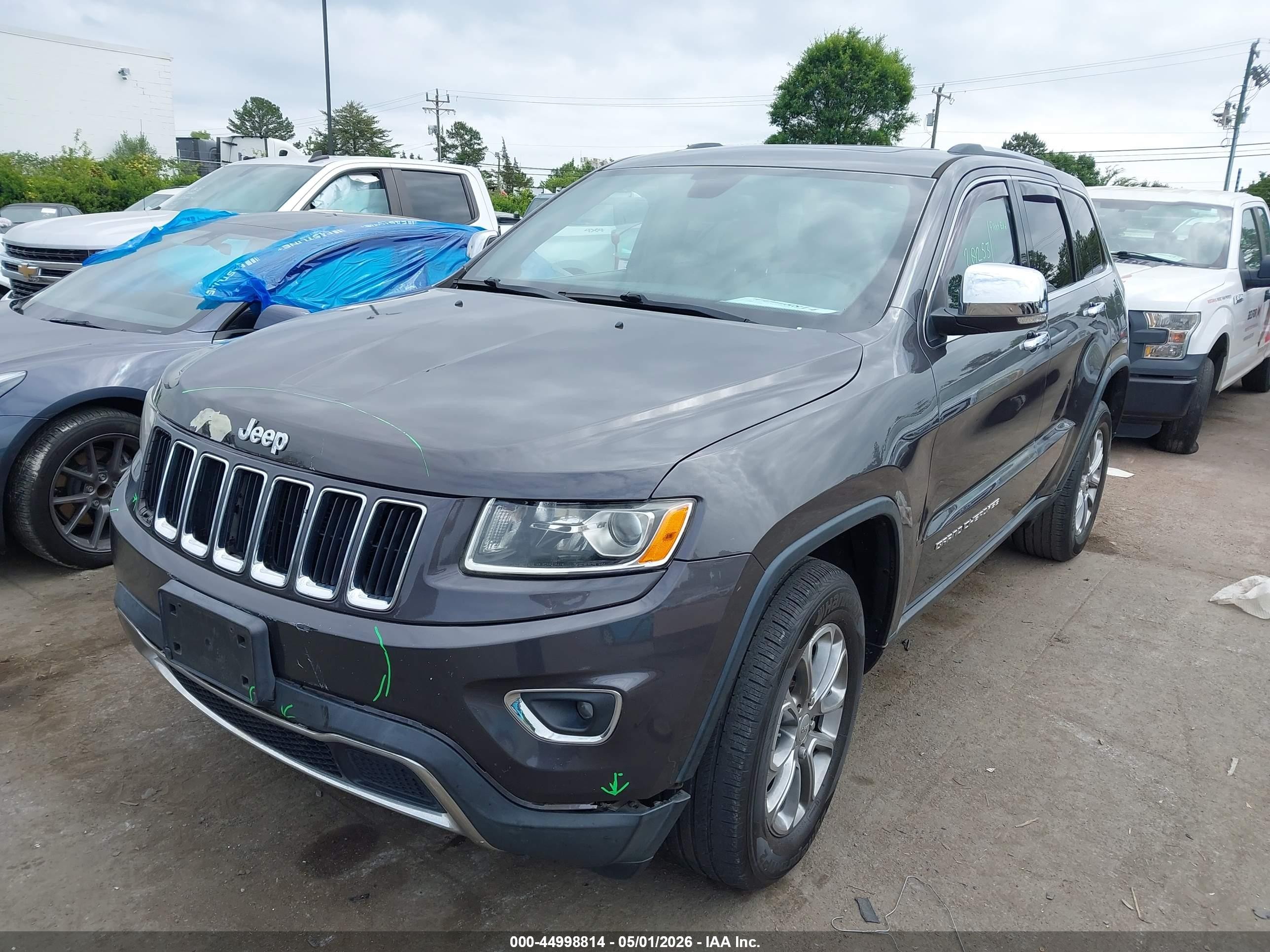 2016 Jeep Grand Cherokee Limited Gray vin: 1C4RJFBG9GC367697