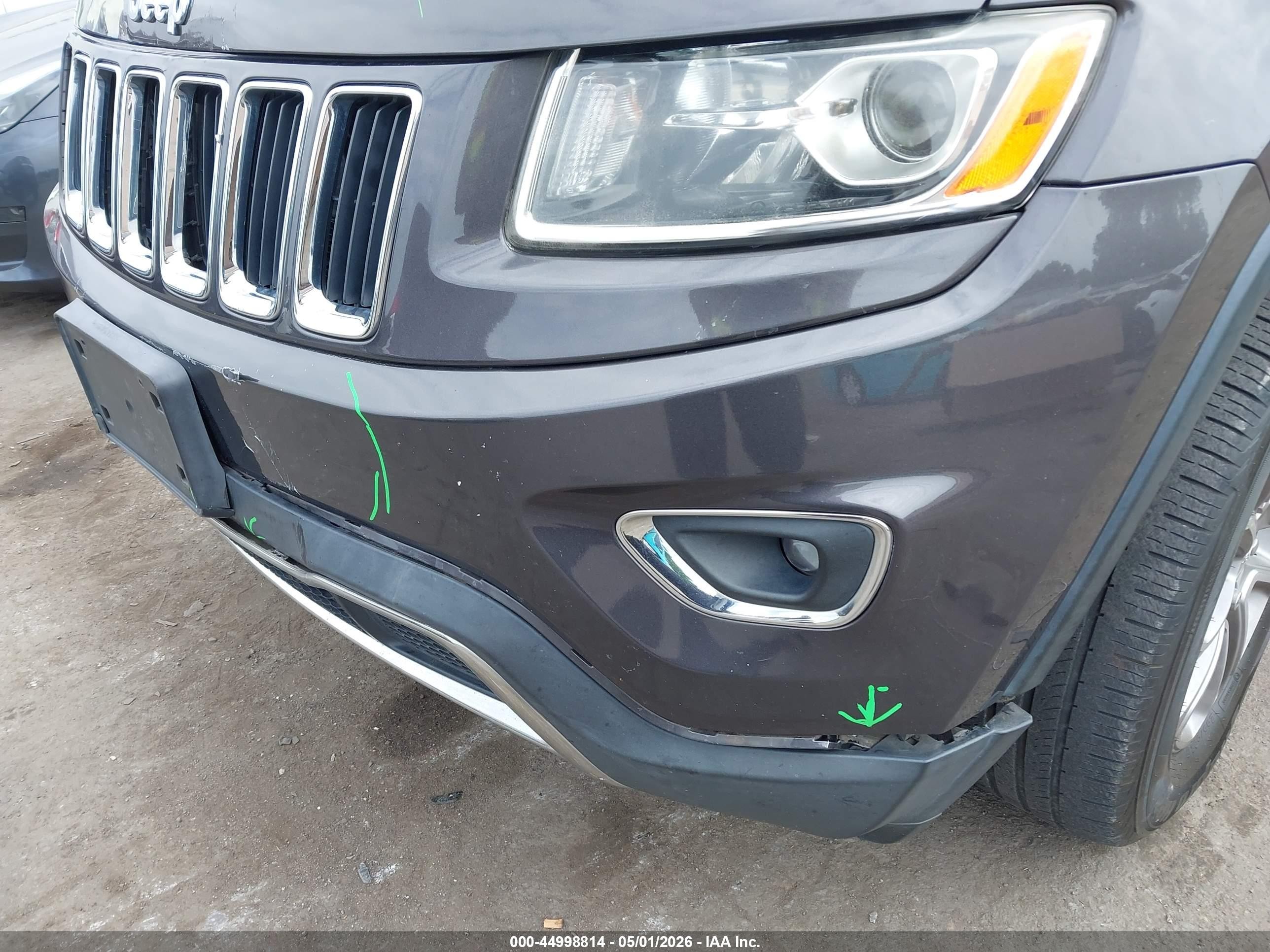 2016 Jeep Grand Cherokee Limited Gray vin: 1C4RJFBG9GC367697