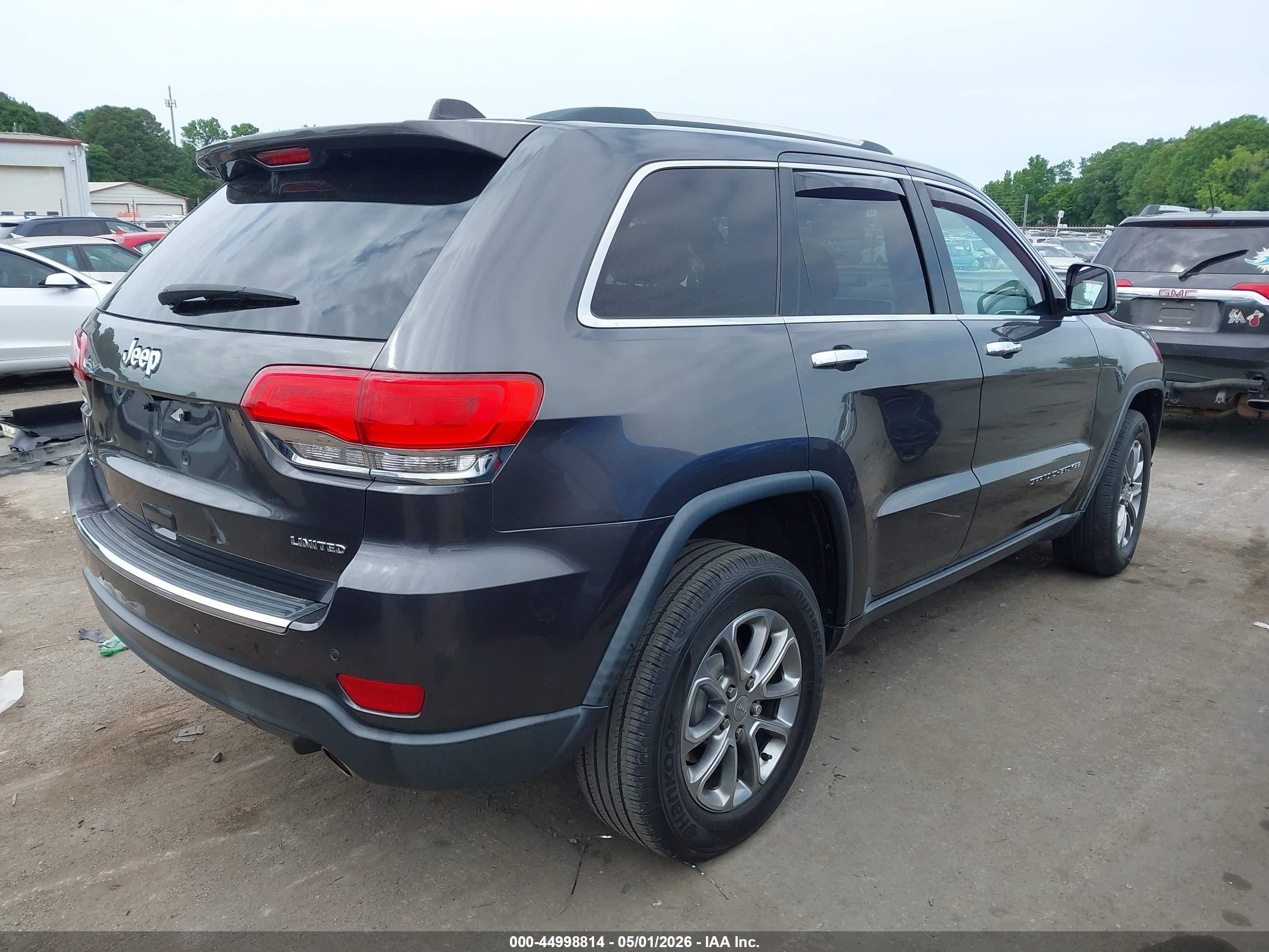 2016 Jeep Grand Cherokee Limited Gray vin: 1C4RJFBG9GC367697