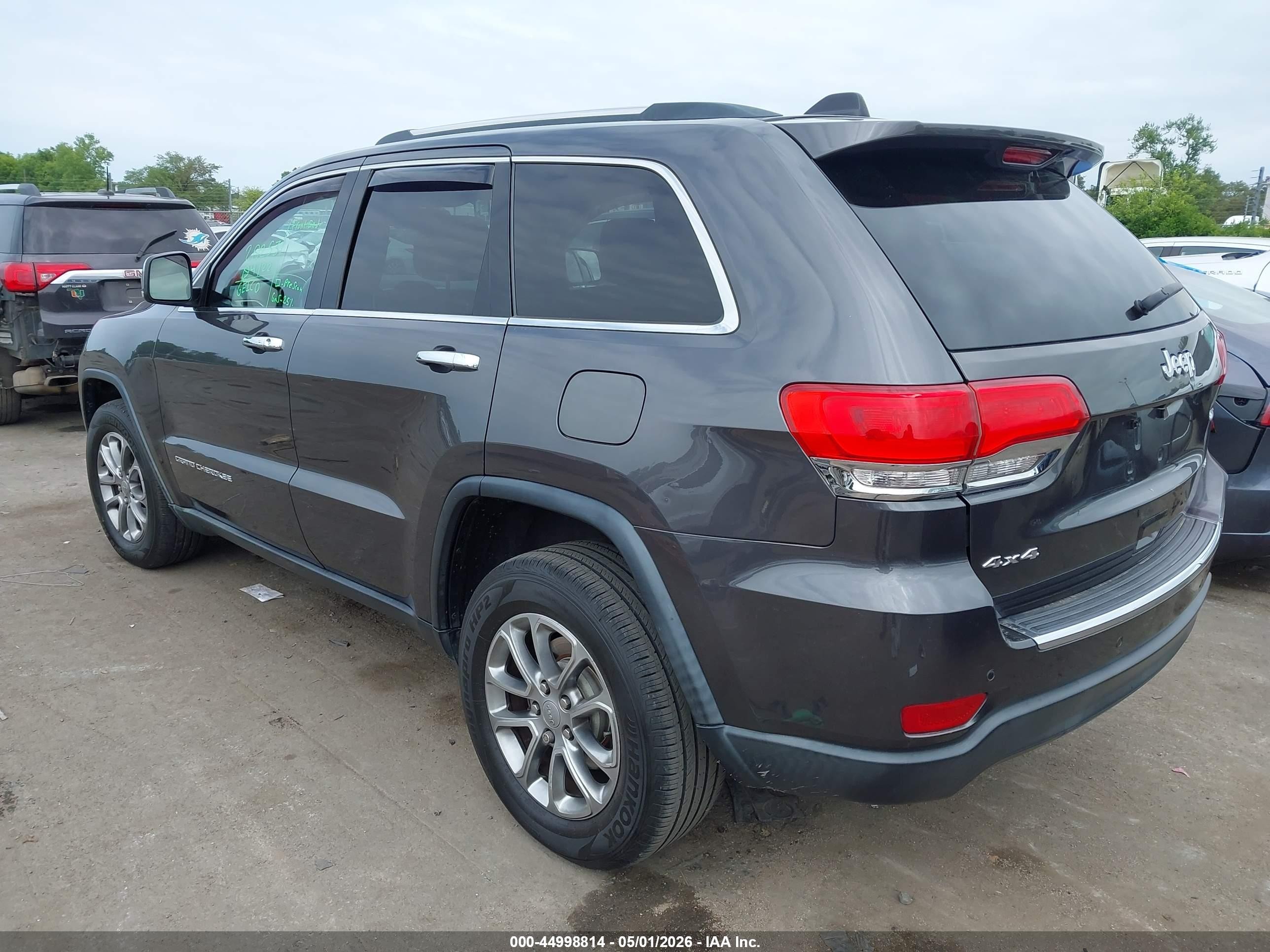 2016 Jeep Grand Cherokee Limited Gray vin: 1C4RJFBG9GC367697