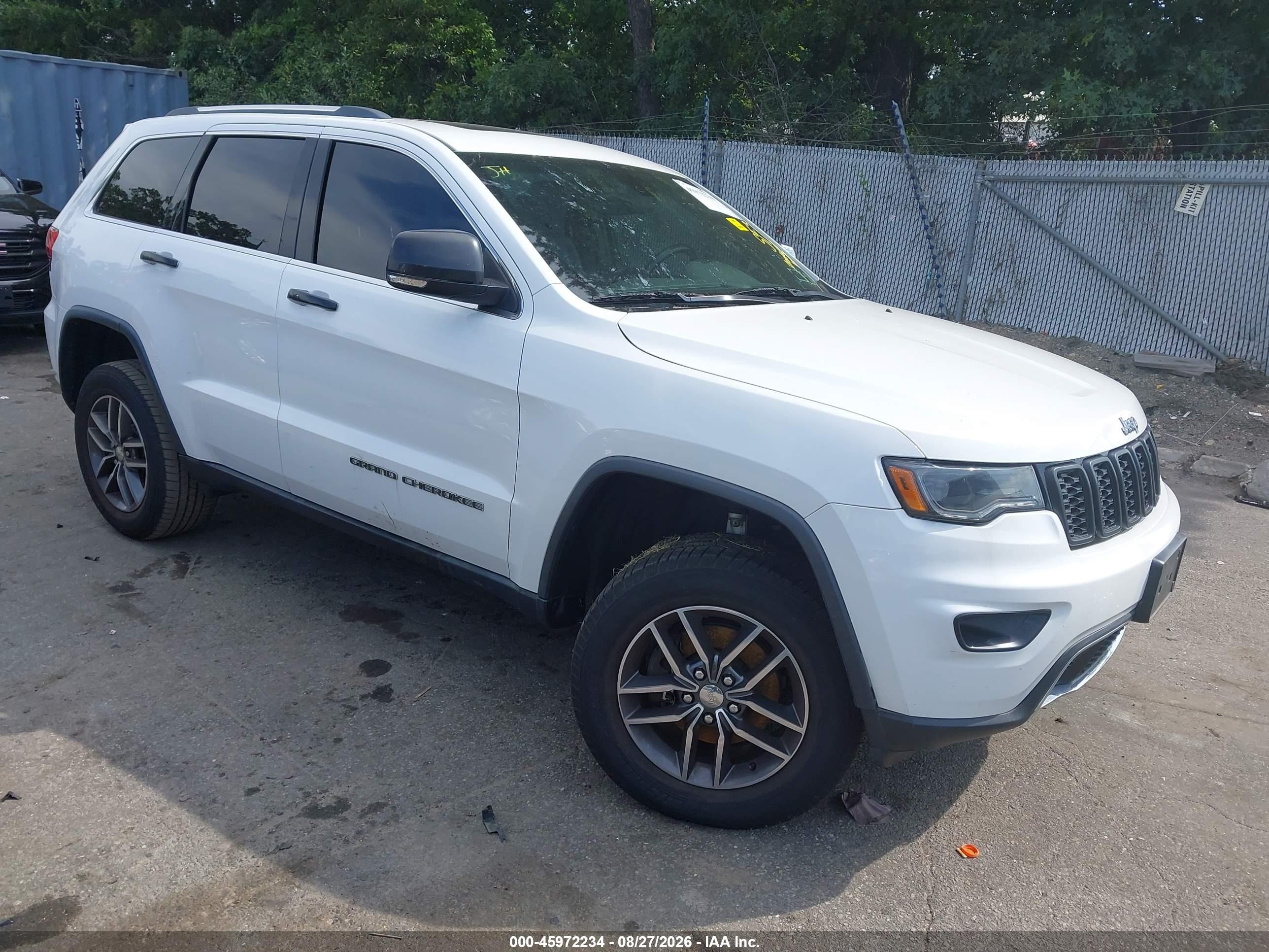 2017 Jeep Grand Cherokee Limited White vin: 1C4RJFBG9HC603797