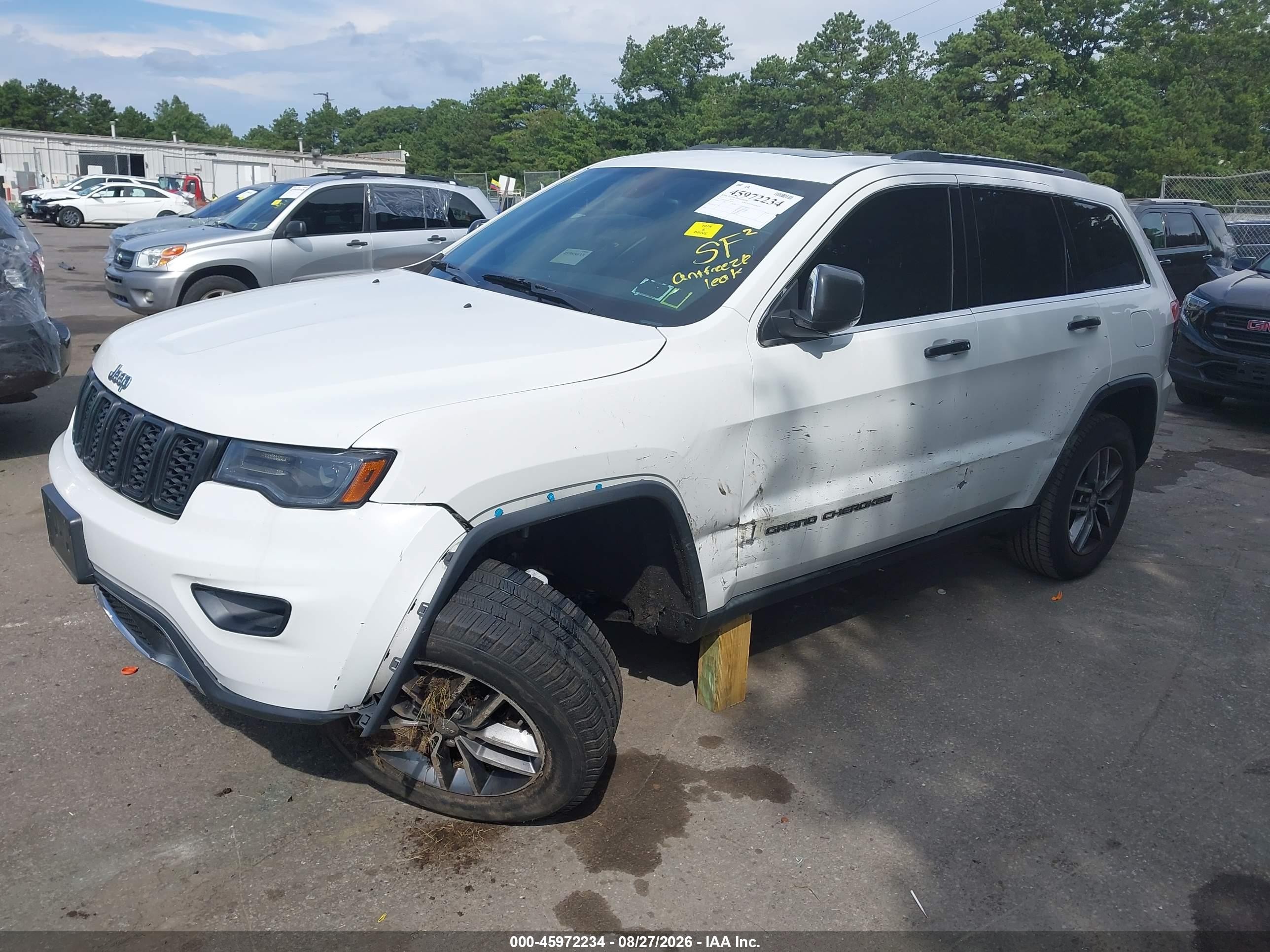 2017 Jeep Grand Cherokee Limited Белый vin: 1C4RJFBG9HC603797