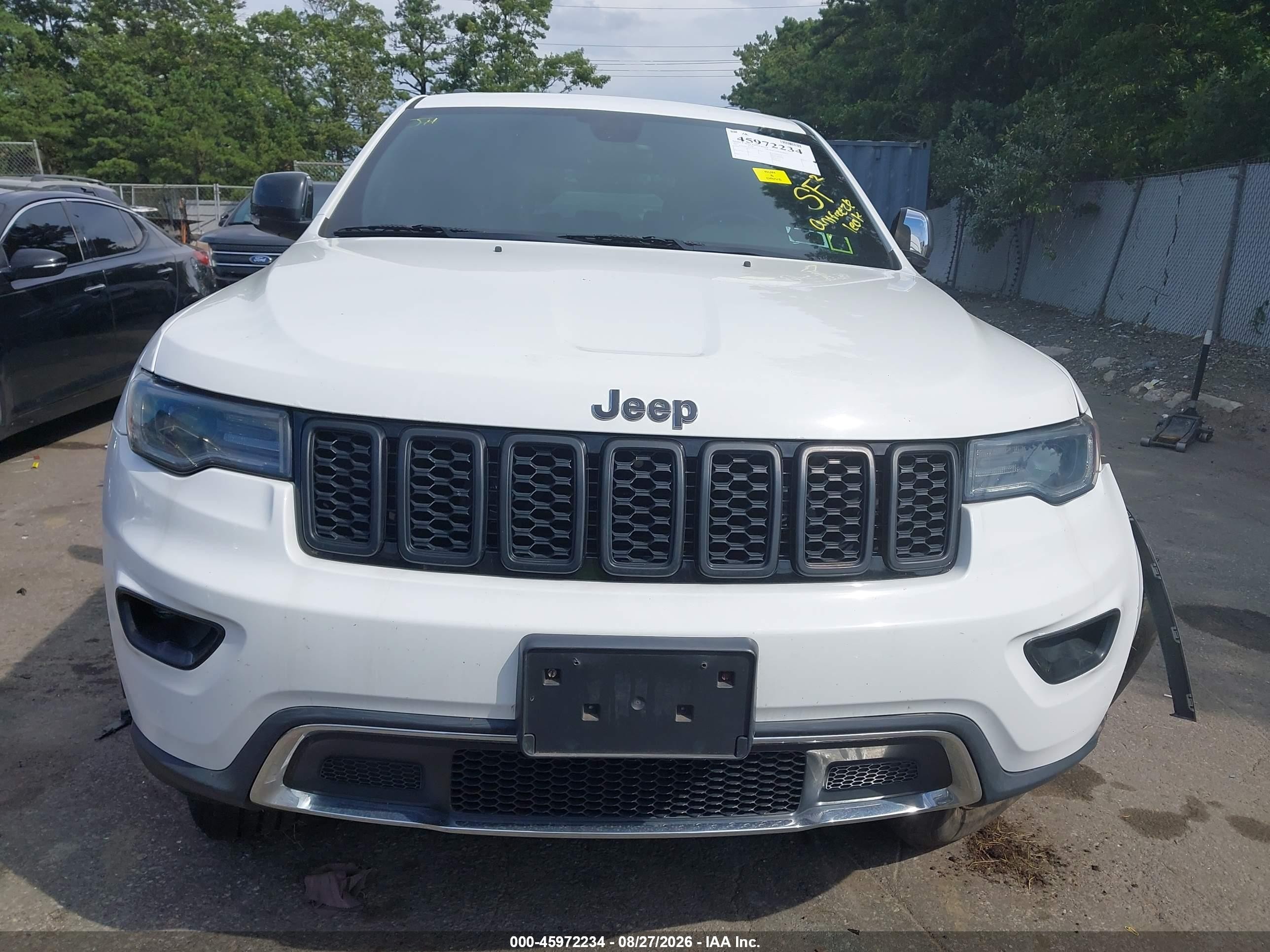 2017 Jeep Grand Cherokee Limited Белый vin: 1C4RJFBG9HC603797