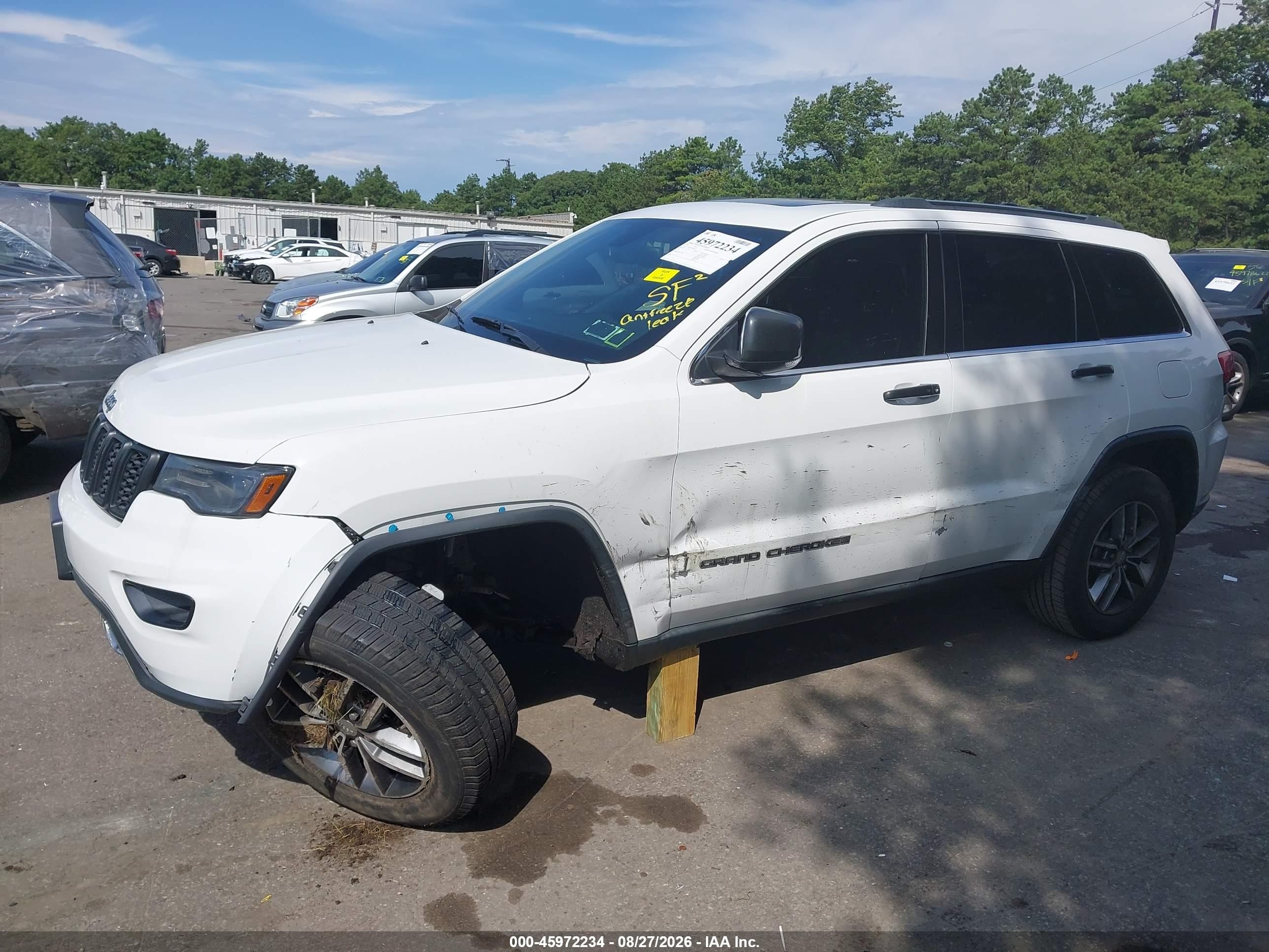 2017 Jeep Grand Cherokee Limited Белый vin: 1C4RJFBG9HC603797