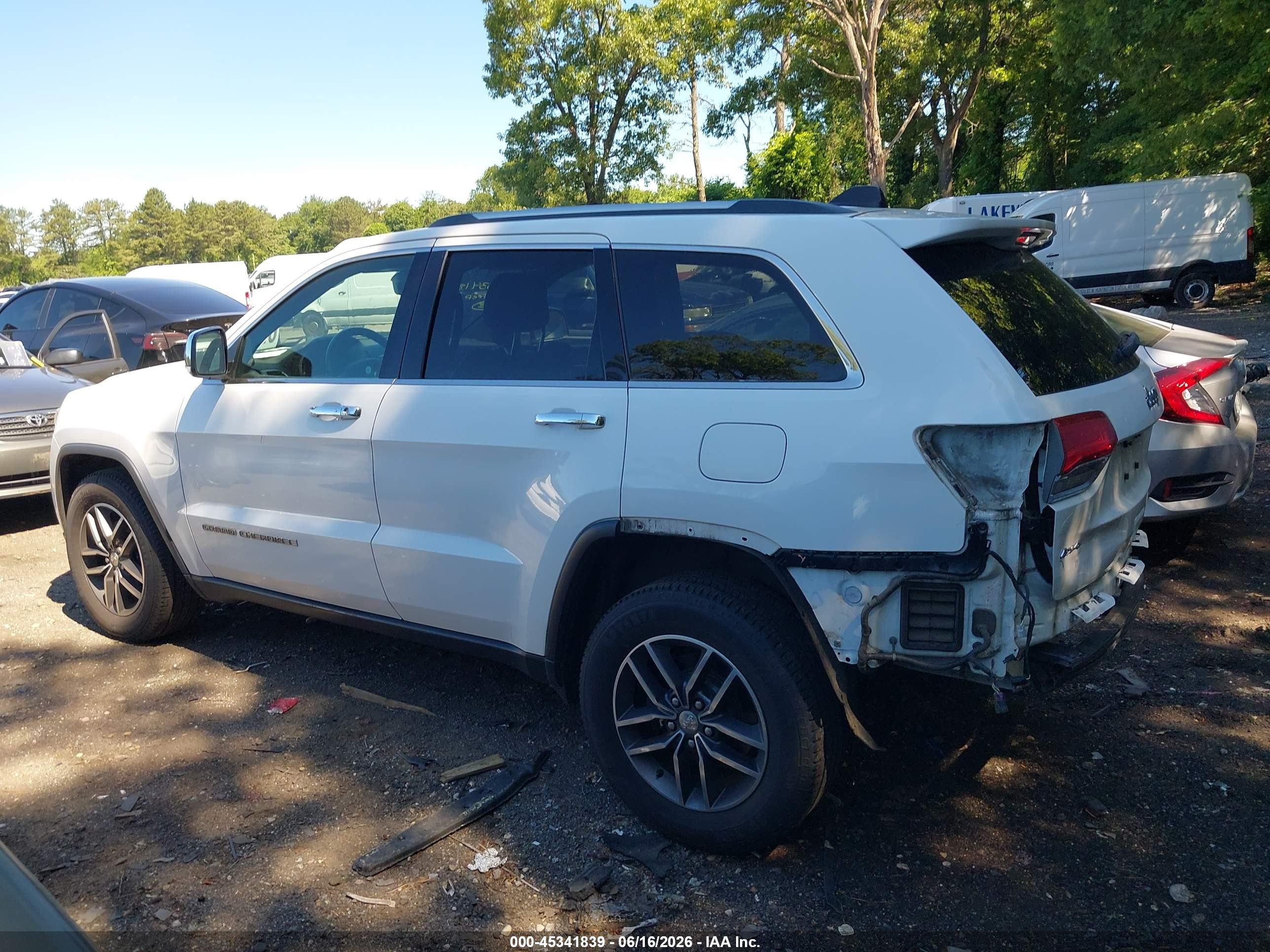 2017 Jeep Grand Cherokee Limited 4x4 White vin: 1C4RJFBG9HC849751